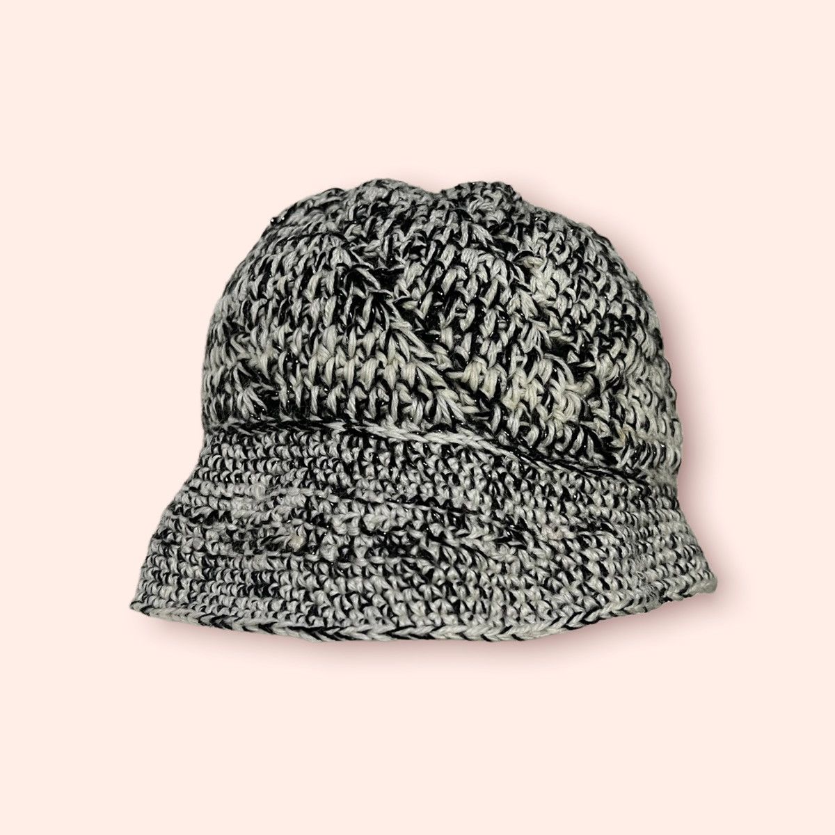 Handmade × Vintage VINTAGE HAND MADE KNITTED BUCKET HAT Size ONE SIZE - 3 Thumbnail