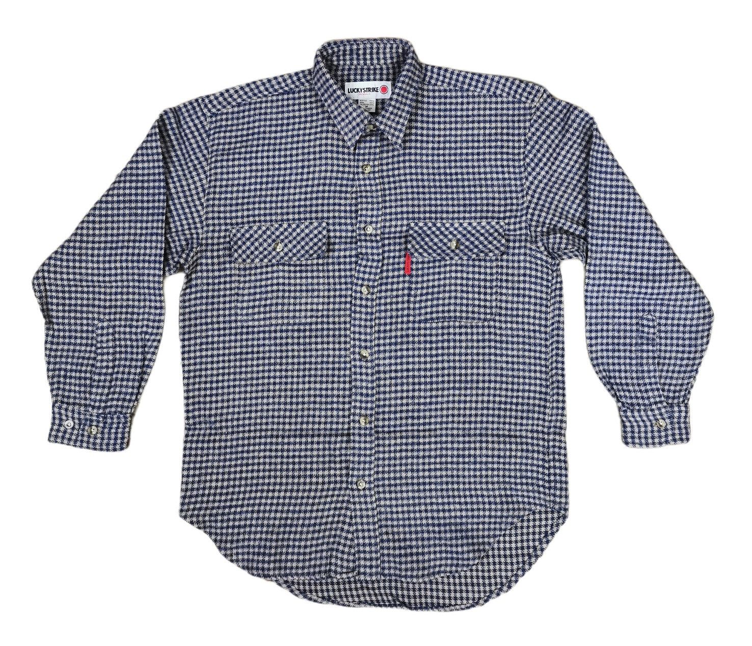 Flannel Vintage Lucky Strike Flannel Shirt Size US M / EU 48-50 / 2 - 1 Thumbnail