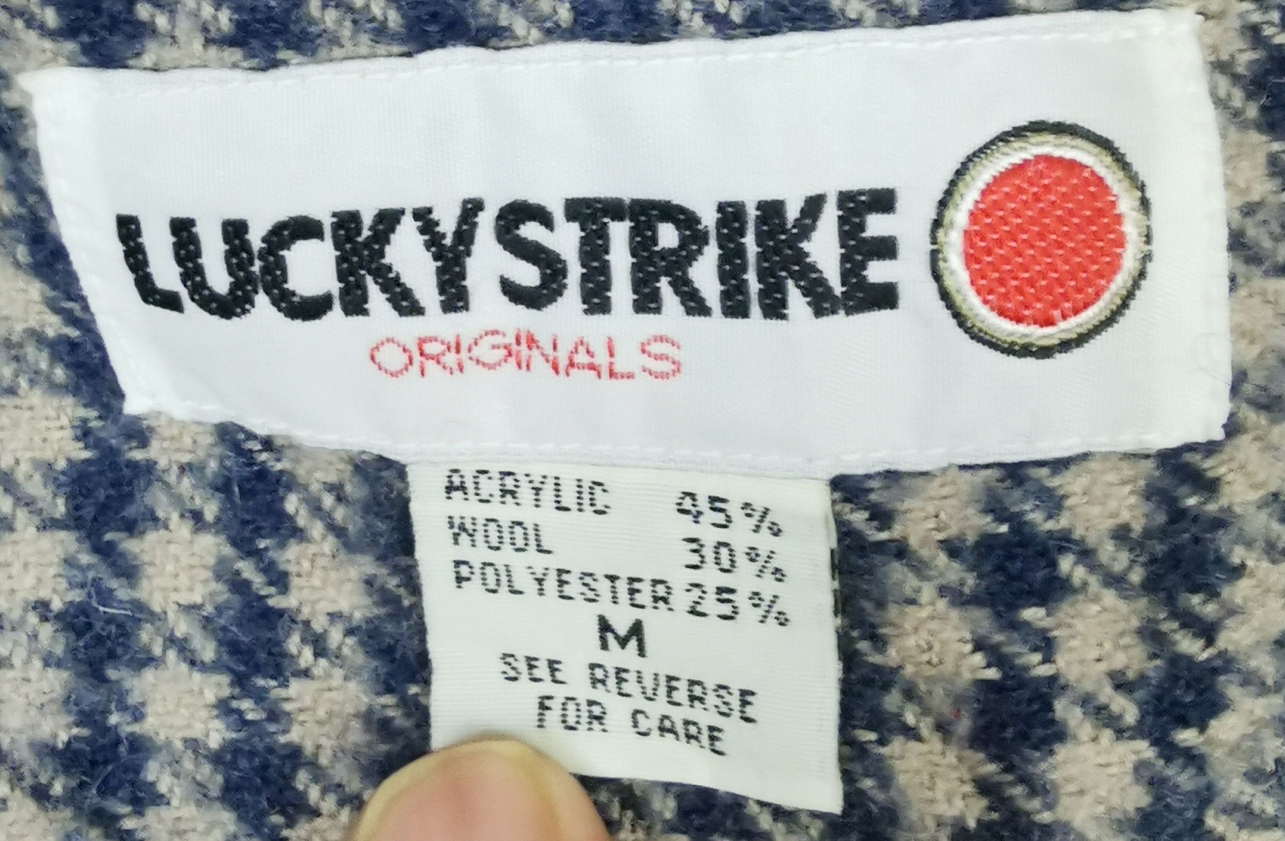 Flannel Vintage Lucky Strike Flannel Shirt Size US M / EU 48-50 / 2 - 10 Thumbnail