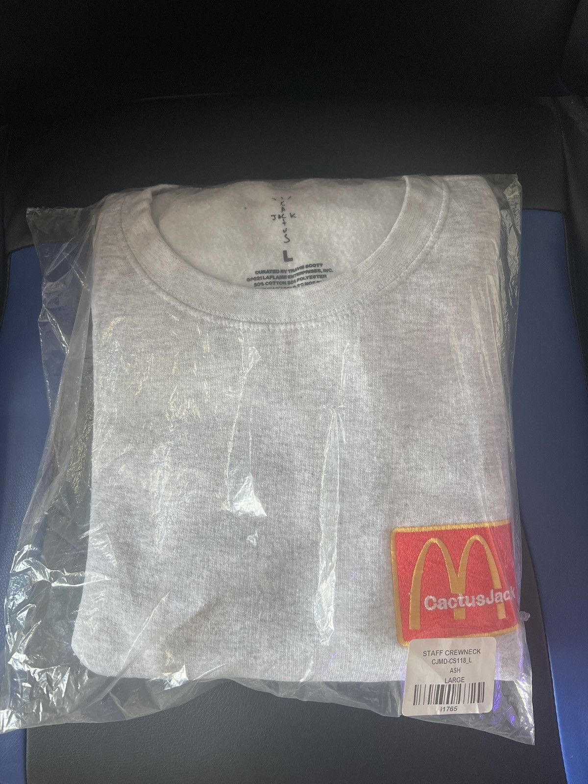Travis Scott Cactus Jack x McDonald’s Staff Crewneck / Ash Grey Size US L / EU 52-54 / 3 - 1 Thumbnail