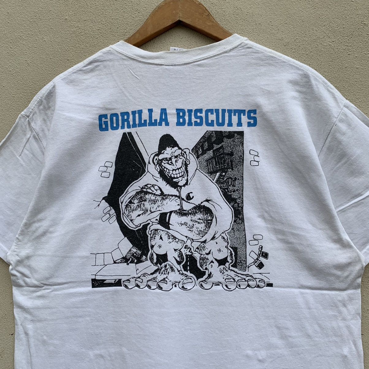 Band Tees × Vintage Vintage GORILLA BISCUITS HARDCORE PUNK BAND T-shirt Size US L / EU 52-54 / 3 - 2 Thumbnail