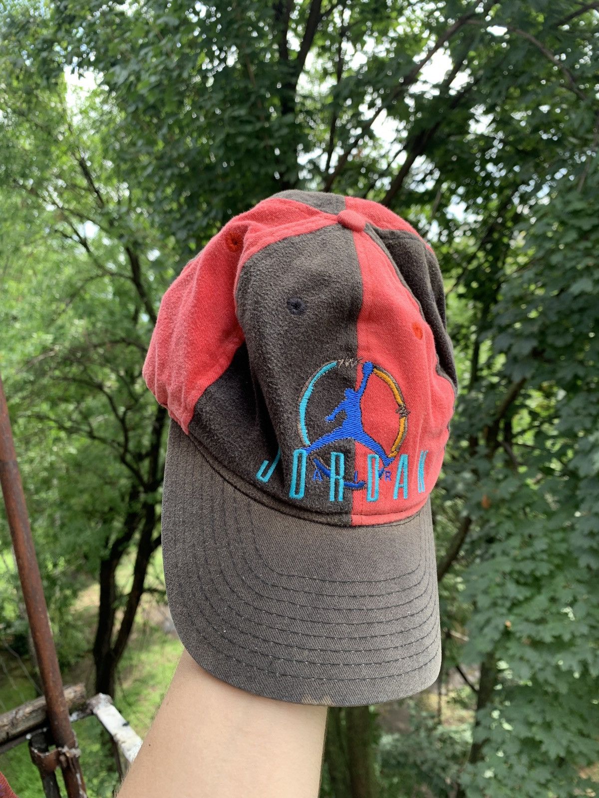 Jordan Brand 80s Vintage Nike Jordan Very Rare Faded Cap Hat Size ONE SIZE - 1 Thumbnail