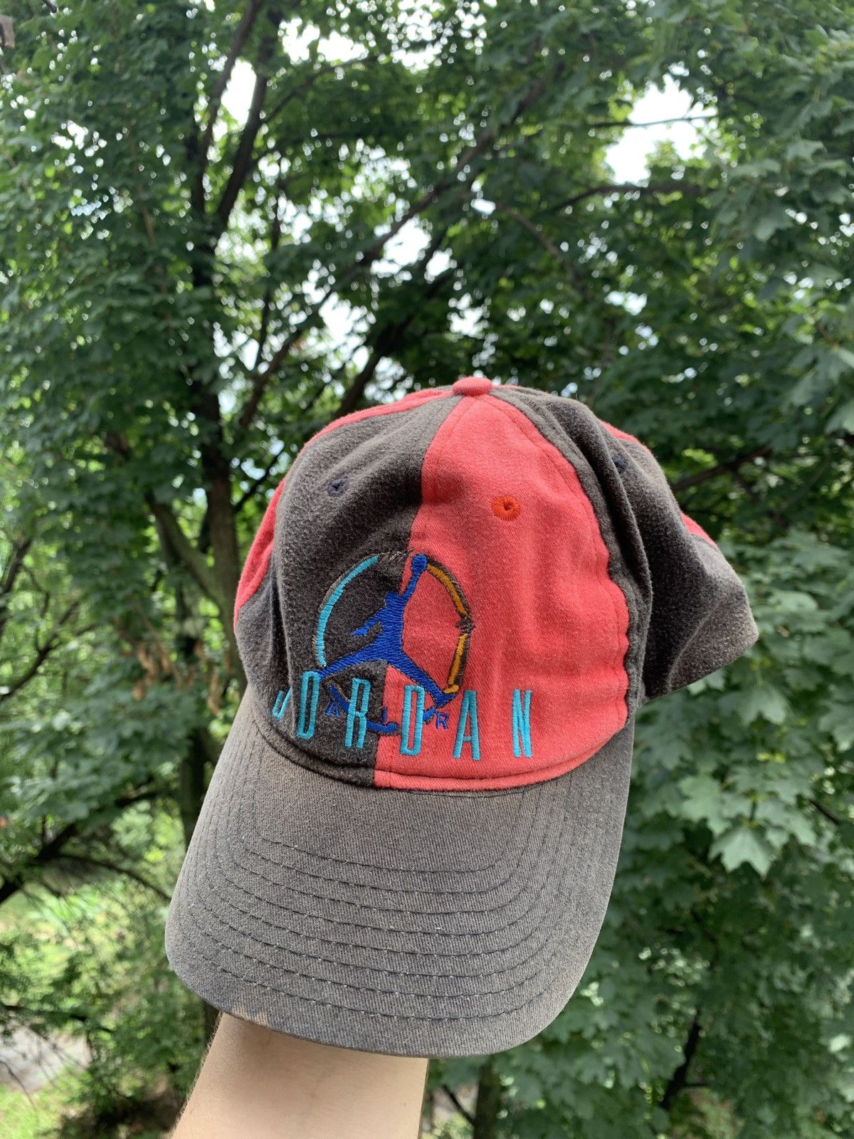 Jordan Brand 80s Vintage Nike Jordan Very Rare Faded Cap Hat Size ONE SIZE - 3 Thumbnail