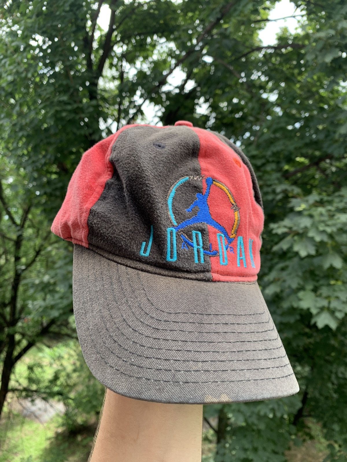 Jordan Brand 80s Vintage Nike Jordan Very Rare Faded Cap Hat Size ONE SIZE - 6 Thumbnail