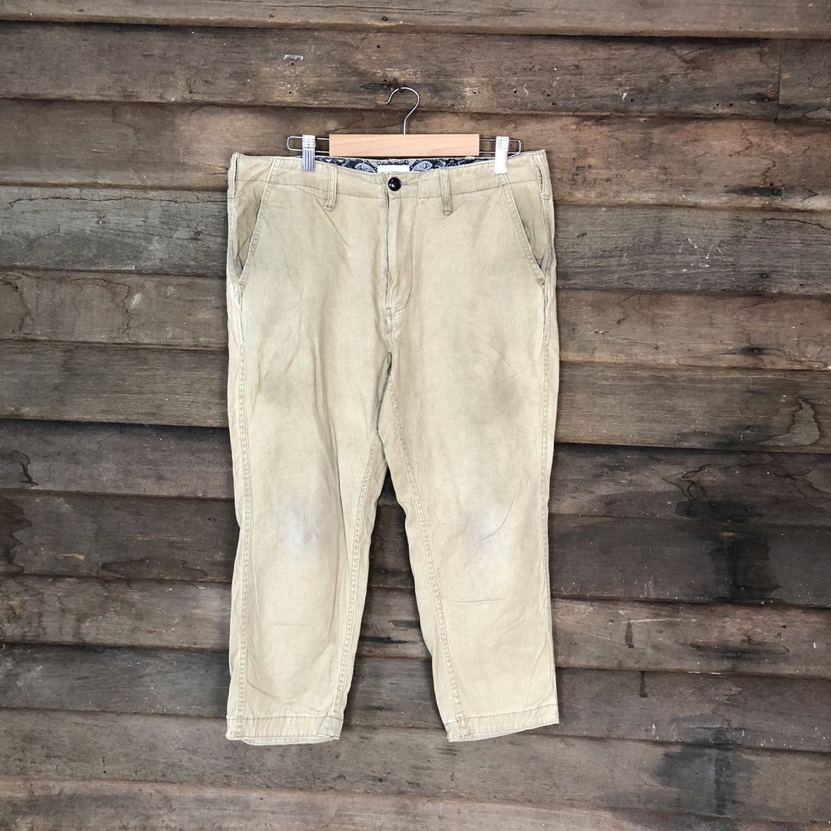 Beams Plus × Japanese Brand × Vintage Beams Plus Brown Cropped Pants #6914 Size US 32 / EU 48 - 1 Thumbnail