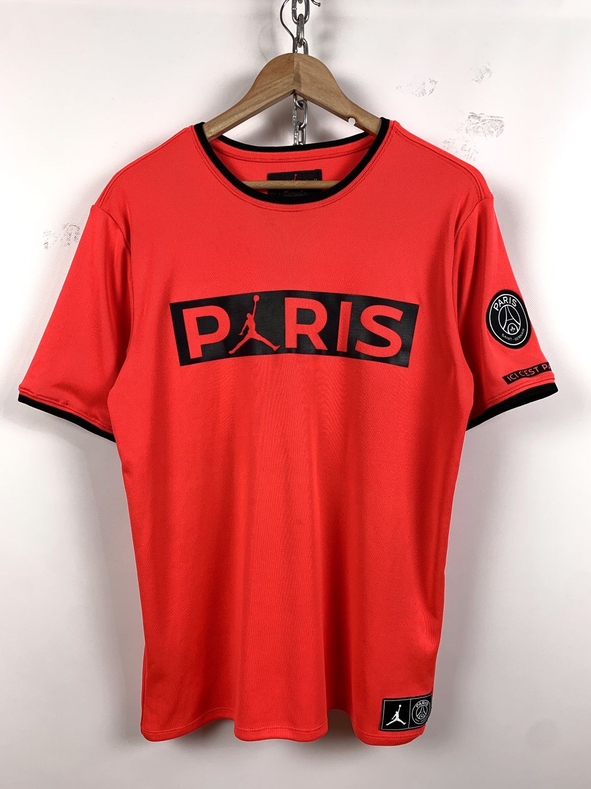 Jordan Brand Jordan PSG Paris Saint Germain Short Sleeve Shirt Size US M / EU 48-50 / 2 - 5 Thumbnail