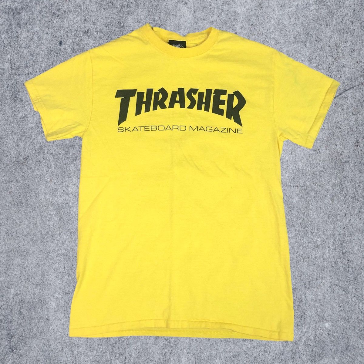 Thrasher Y2K Thrasher Skateboard Magazine Yellow Shirt Adult Size S ...