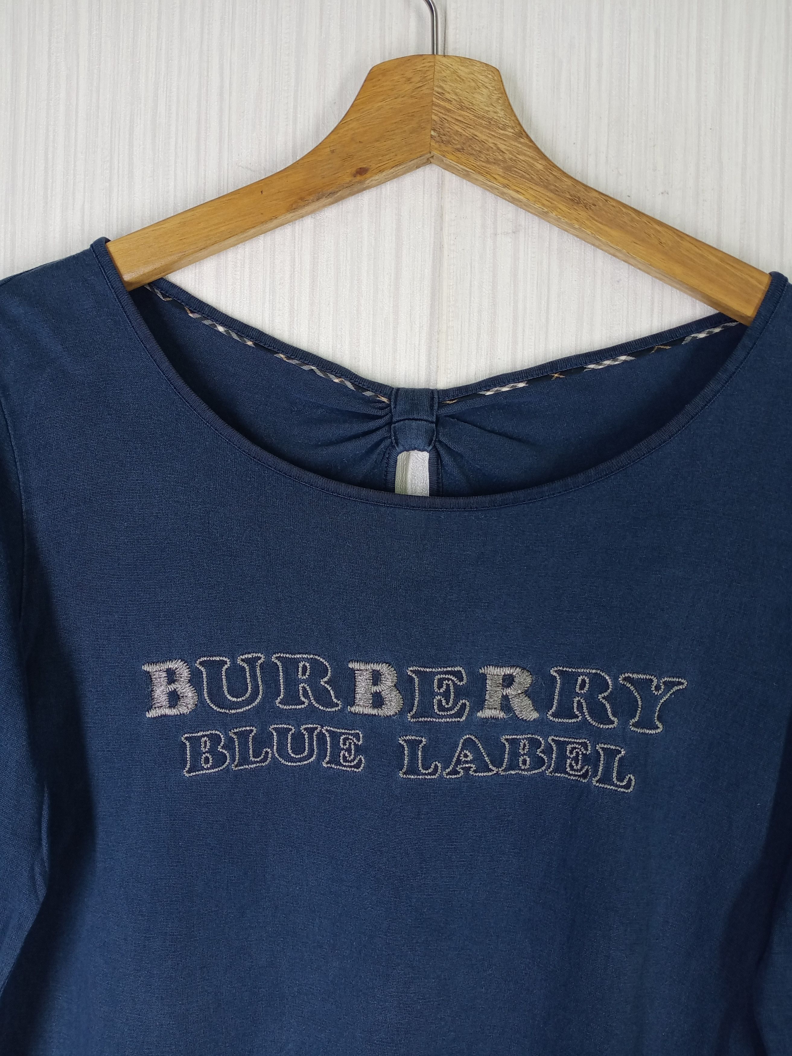 Burberry × Vintage Rare Vintage Burberry Blue Label Long Sleeve Size M / US 6-8 / IT 42-44 - 6 Thumbnail