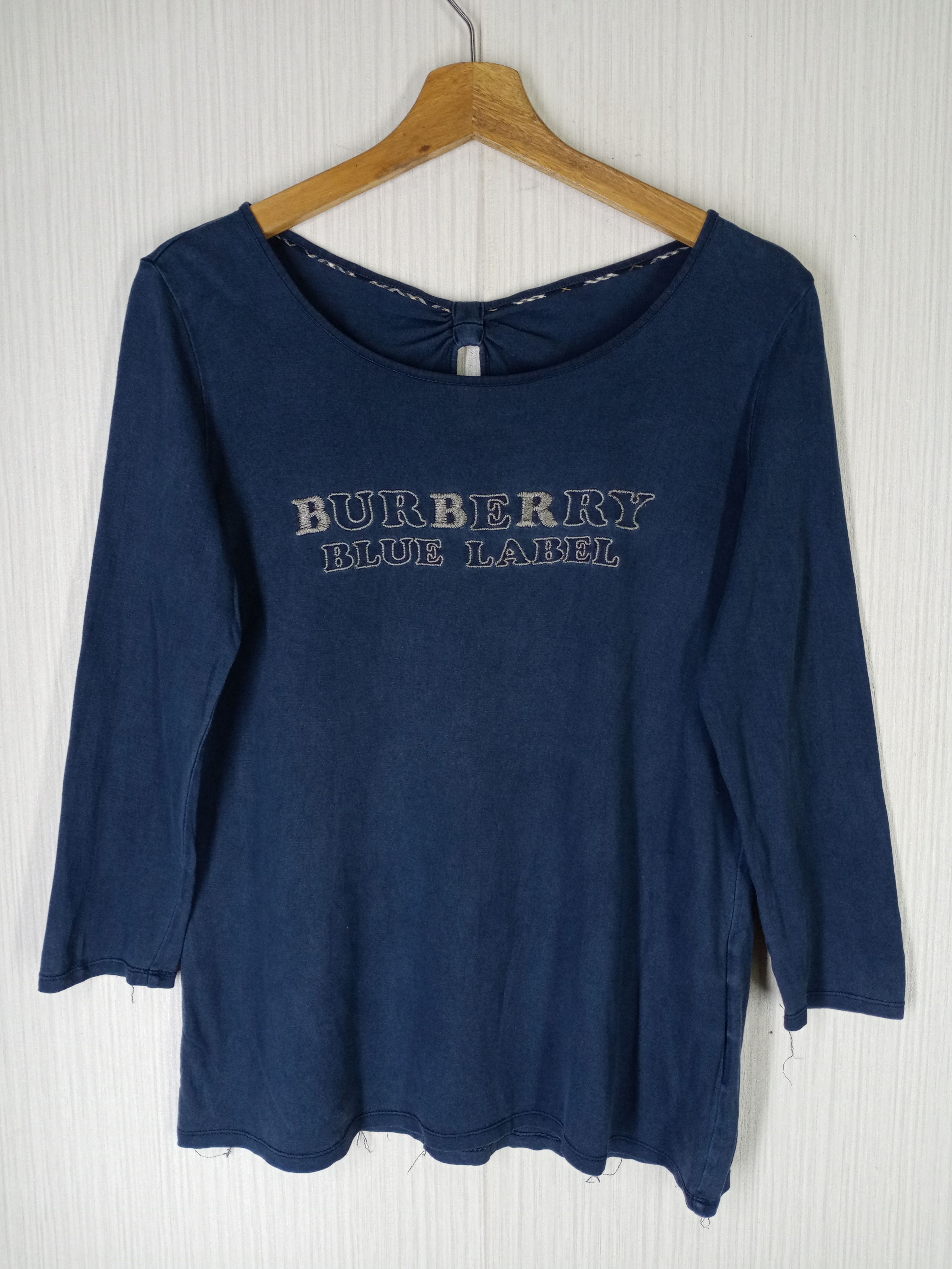 Burberry × Vintage Rare Vintage Burberry Blue Label Long Sleeve Size M / US 6-8 / IT 42-44 - 1 Thumbnail