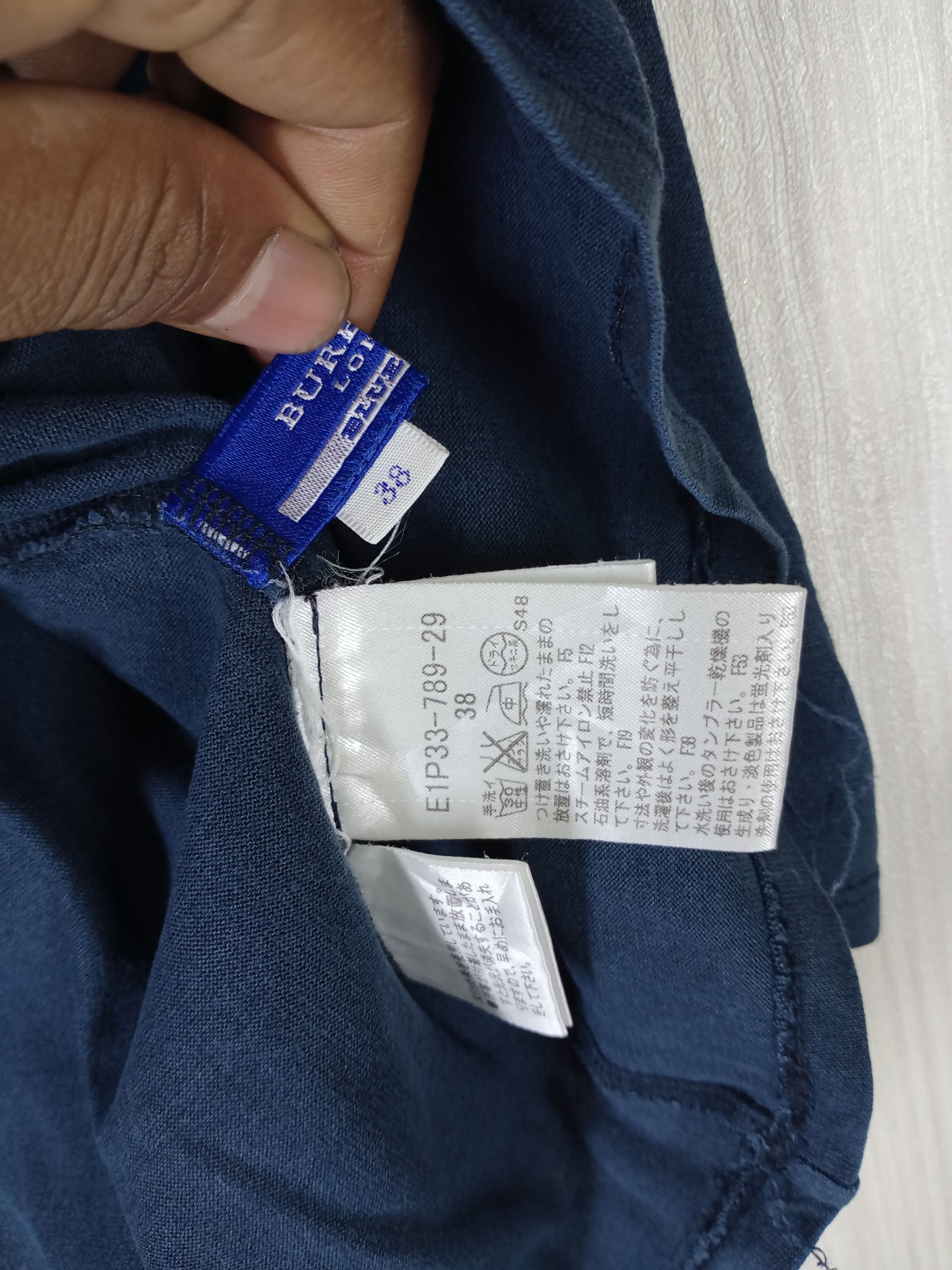 Burberry × Vintage Rare Vintage Burberry Blue Label Long Sleeve Size M / US 6-8 / IT 42-44 - 3 Thumbnail