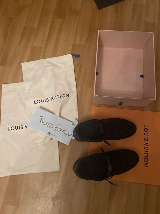 Louis Vuitton OG Air Trainer Mule Sandals by Virgil Abloh Black LVsz 11 =  US12