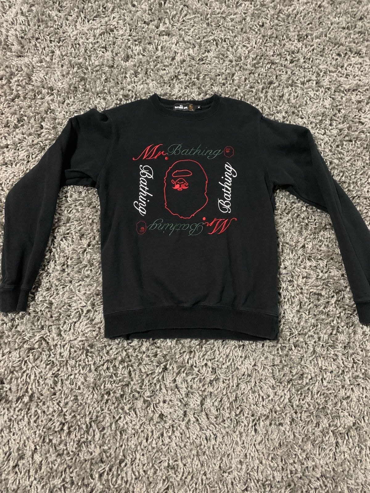 Bape Mr. Bathing Ape Crewneck Size US S / EU 44-46 / 1 - 1 Thumbnail