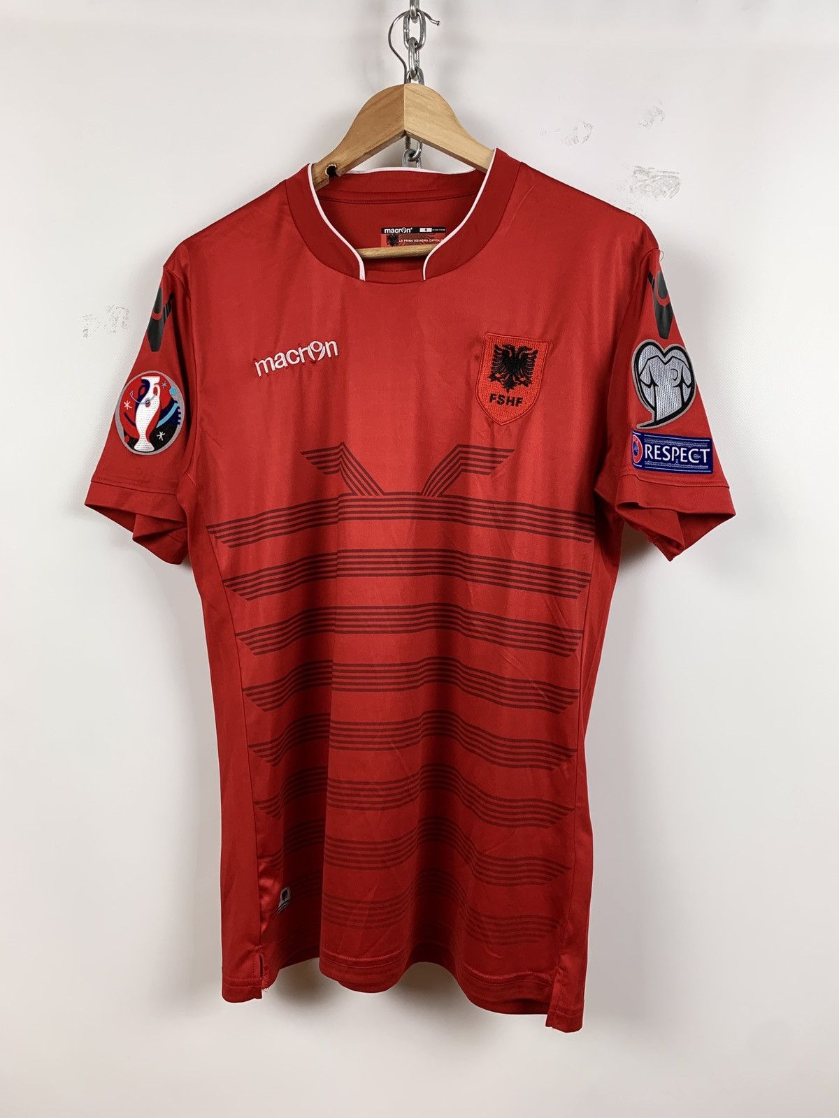 Other 2016 Macron Albania Euro Soccer Jersey Shirt Size US S / EU 44-46 / 1 - 1 Thumbnail