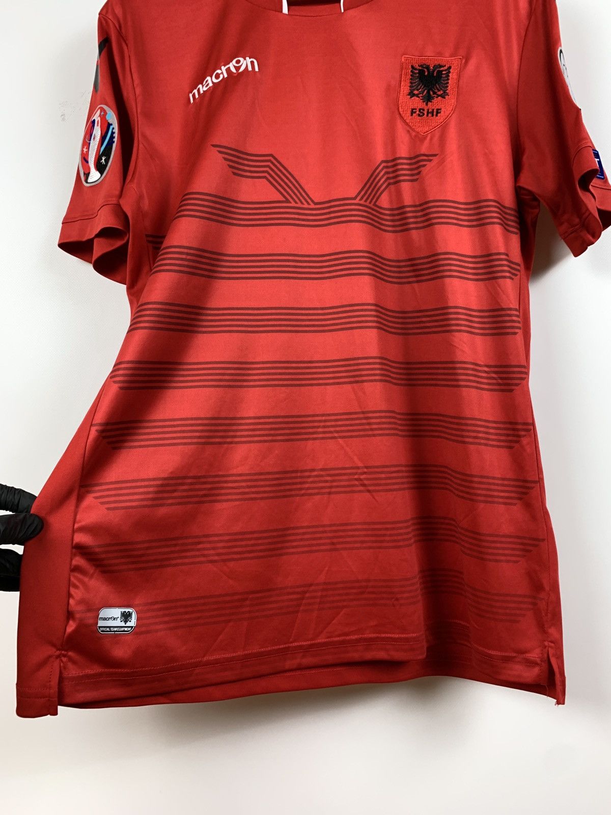 Other 2016 Macron Albania Euro Soccer Jersey Shirt Size US S / EU 44-46 / 1 - 9 Thumbnail