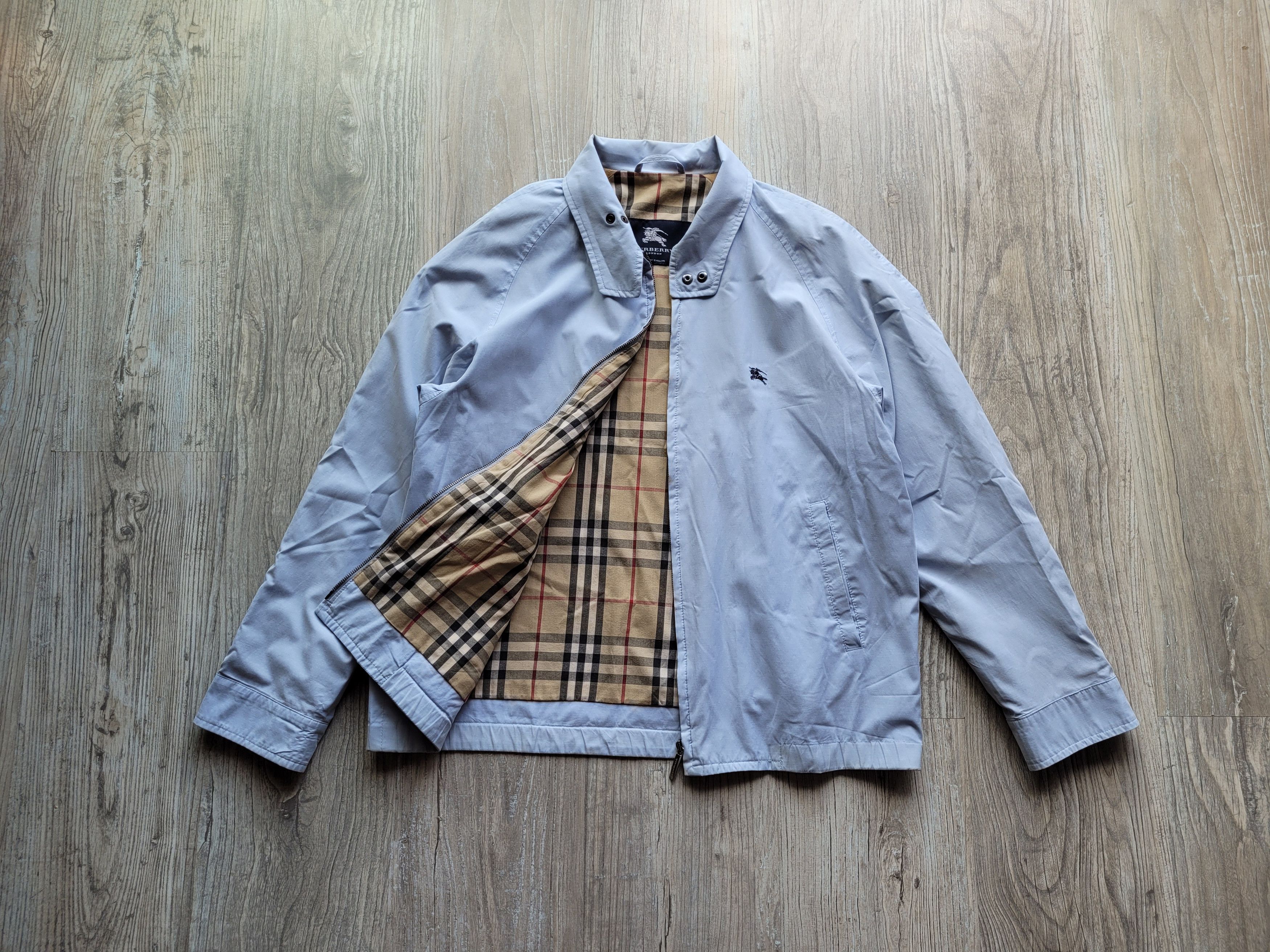 Burberry × Vintage Burberry vintage jacket baby blue rare cw