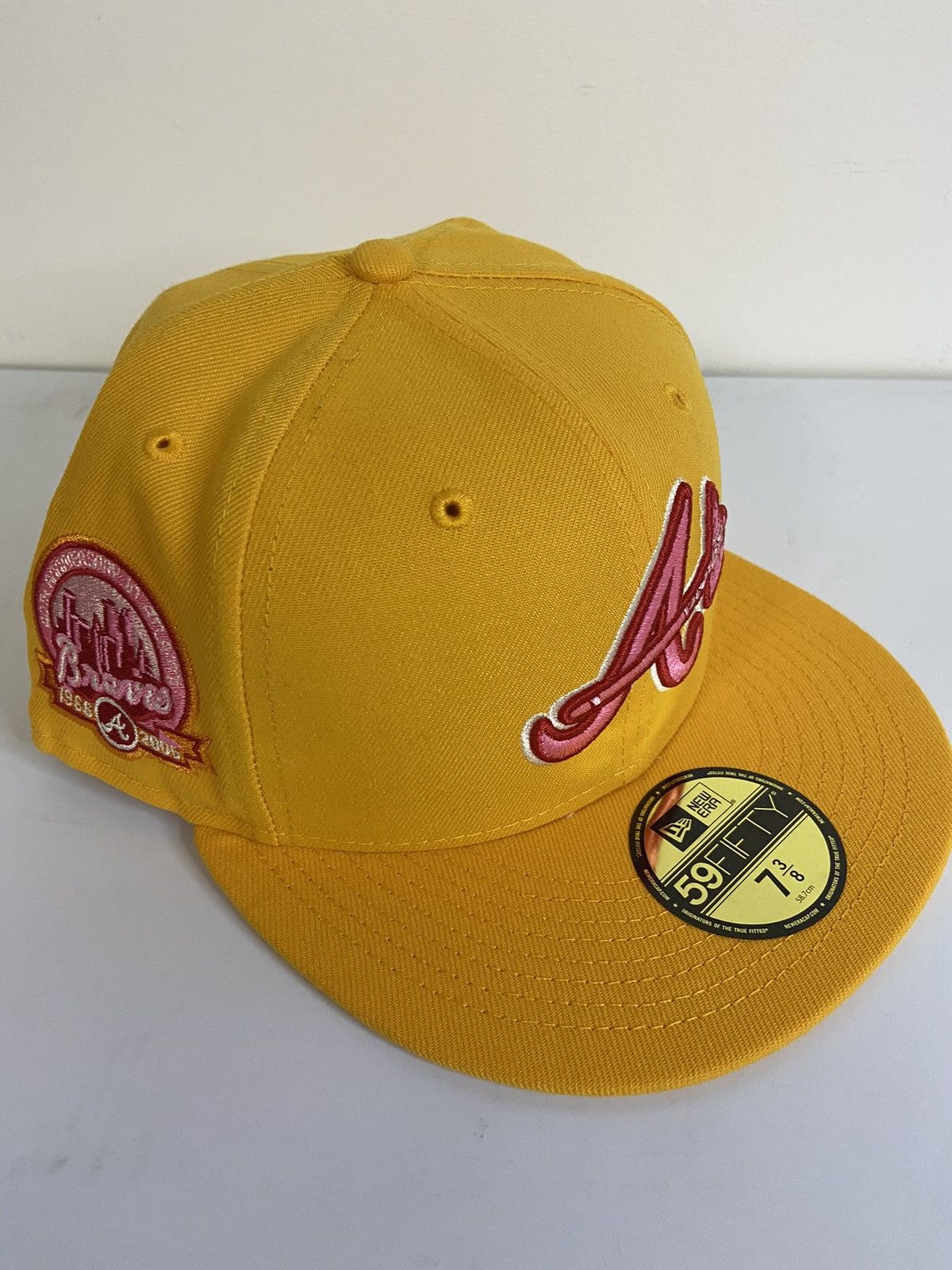 3/8 Pink Lemonade Atlanta Braves Hat Club Exclusive