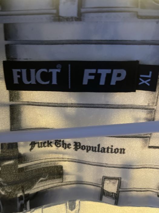 Fuct FUCT X FTP SILVER CROSS RAYON | Grailed
