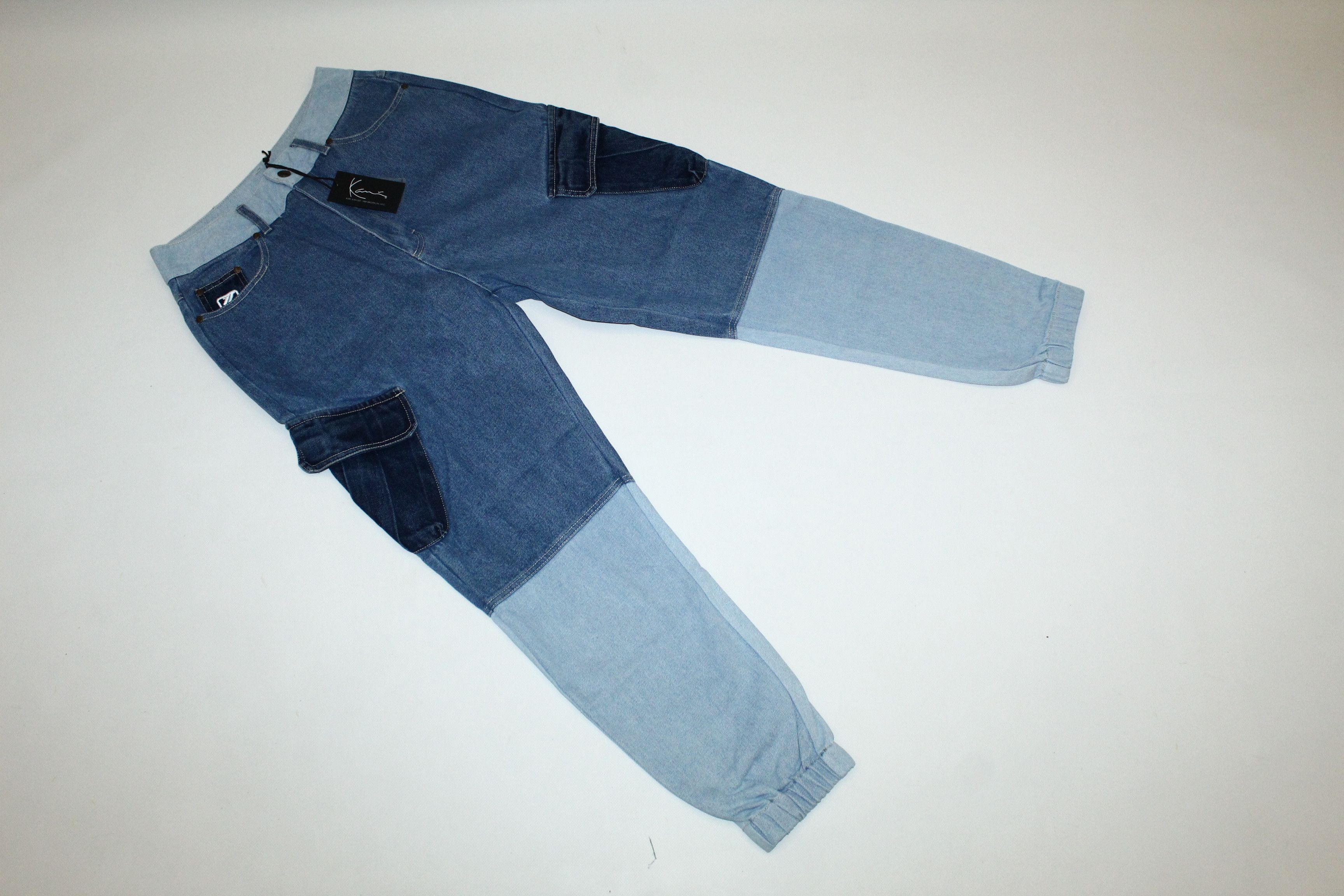 Karl Kani Karl Kani Block Cargo Denim Jogger Pants Size US 30 / EU 46 - 2 Thumbnail