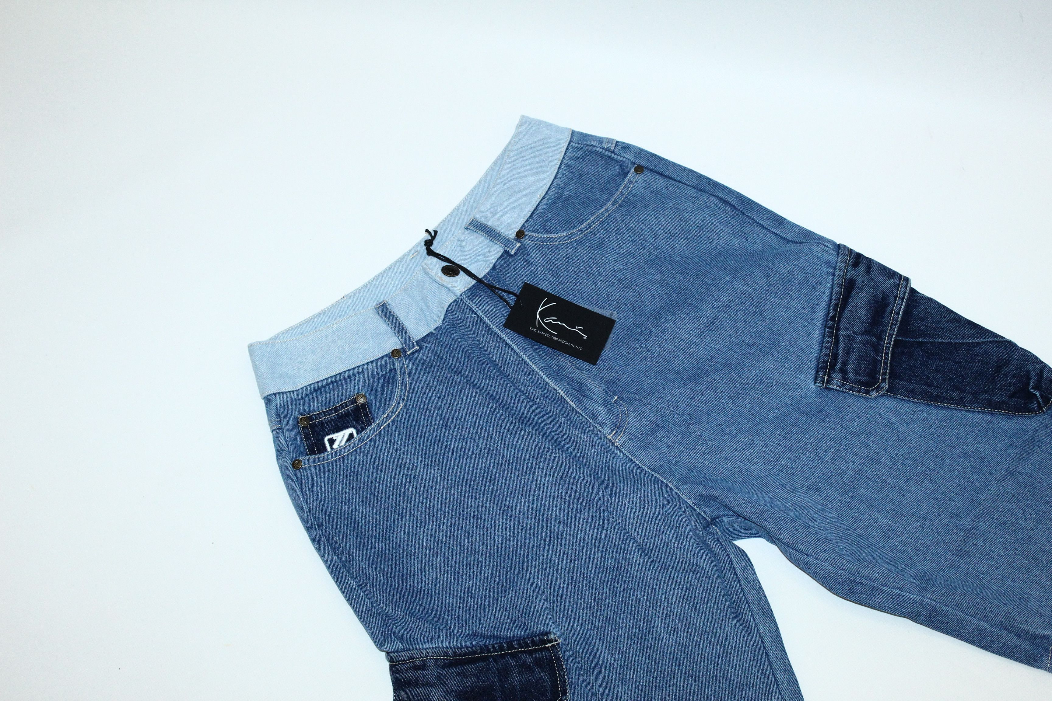 Karl Kani Karl Kani Block Cargo Denim Jogger Pants Size US 30 / EU 46 - 3 Thumbnail