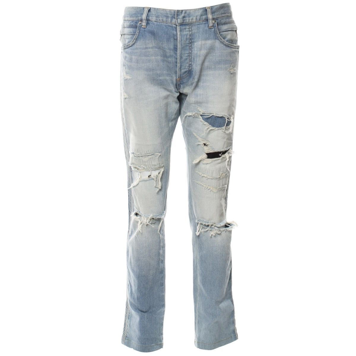 Balmain Balmain distressed patched jeans size 32 Size US 32 / EU 48 - 1 Thumbnail