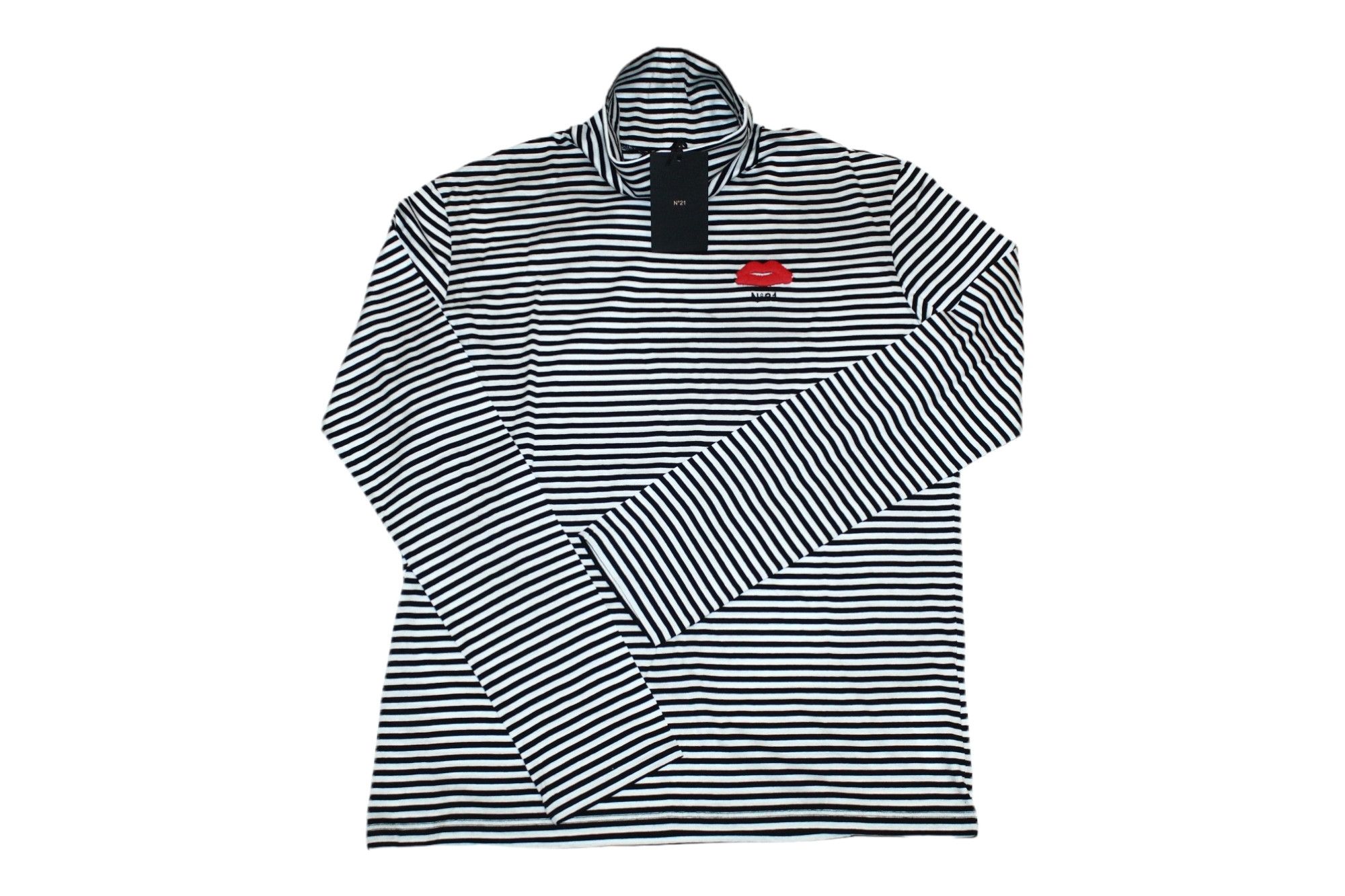 N21 N°21 Lips Logo Roll neck L/S. Jean Paul Gaultier Style Size US L / EU 52-54 / 3 - 1 Thumbnail