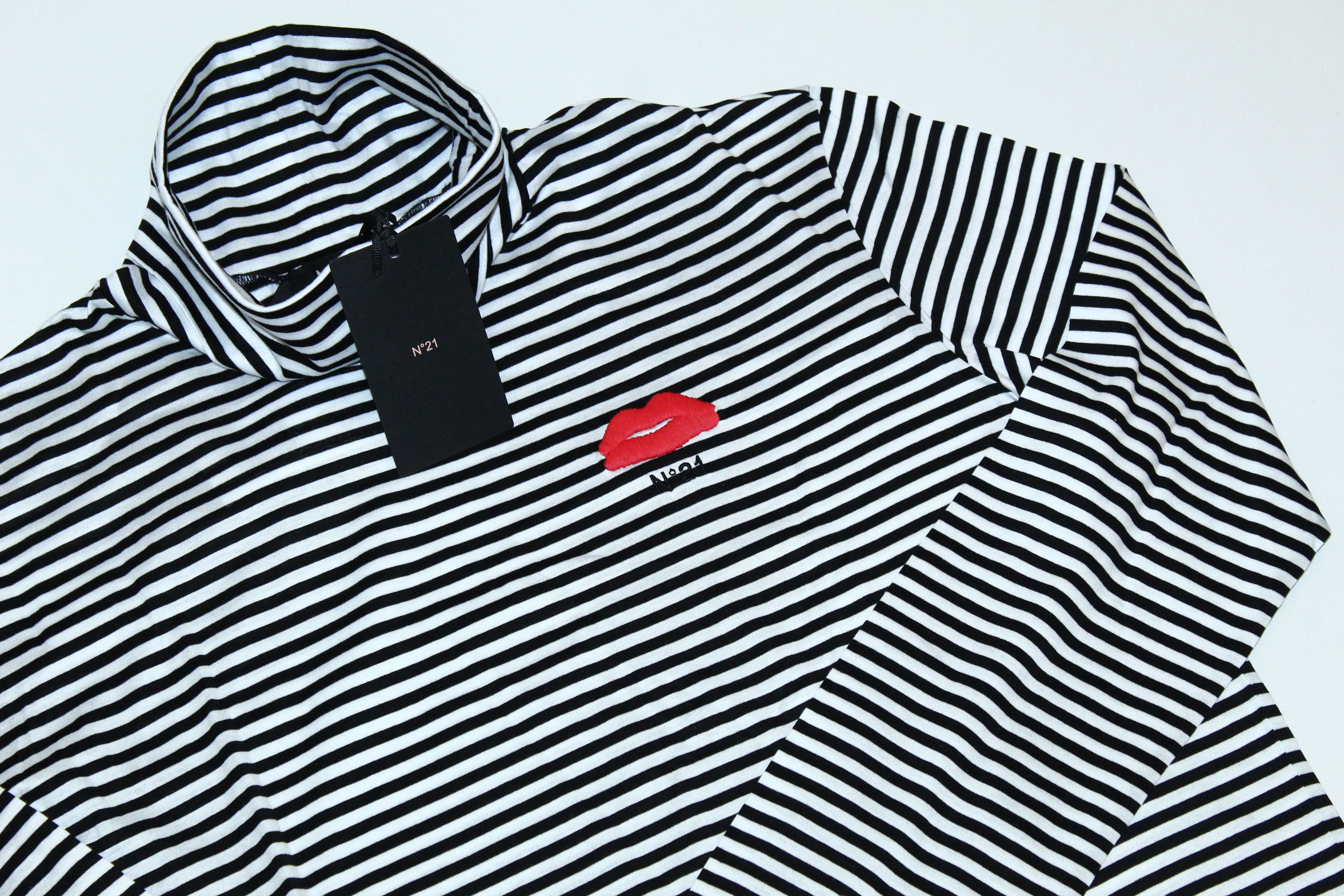 N21 N°21 Lips Logo Roll neck L/S. Jean Paul Gaultier Style Size US L / EU 52-54 / 3 - 4 Thumbnail