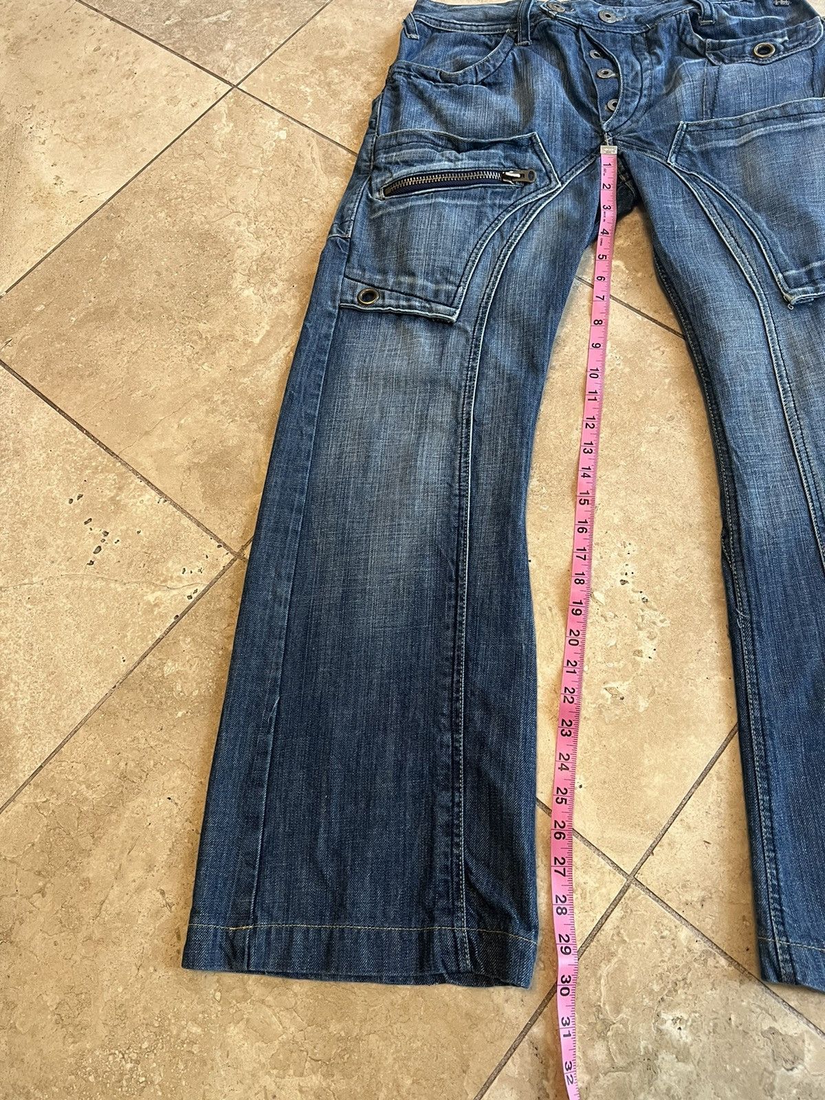 Japanese Brand × Vintage Vintage Japanese double knee flare denim jeans Size US 30 / EU 46 - 9 Thumbnail