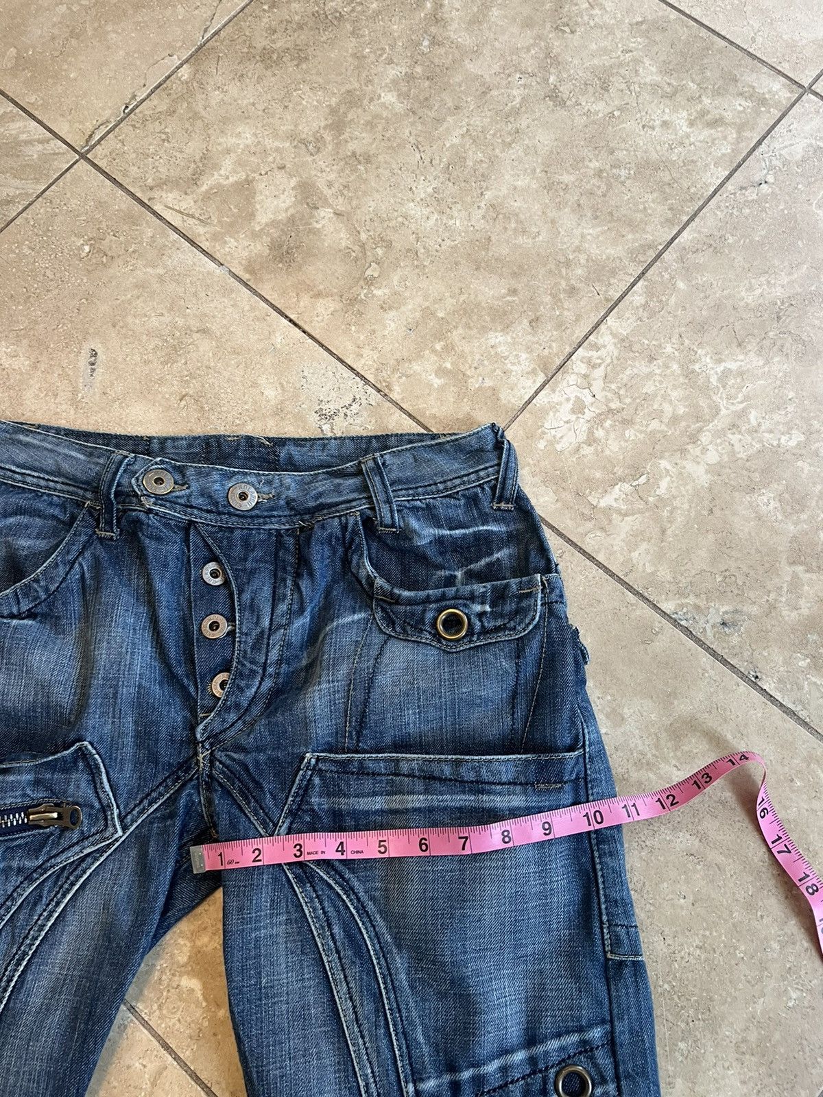 Japanese Brand × Vintage Vintage Japanese double knee flare denim jeans Size US 30 / EU 46 - 12 Thumbnail