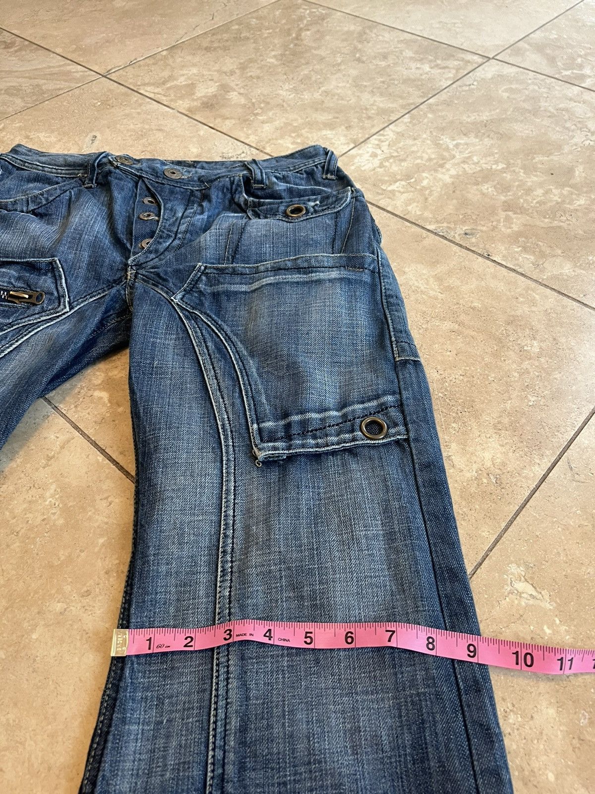 Japanese Brand × Vintage Vintage Japanese double knee flare denim jeans Size US 30 / EU 46 - 11 Thumbnail