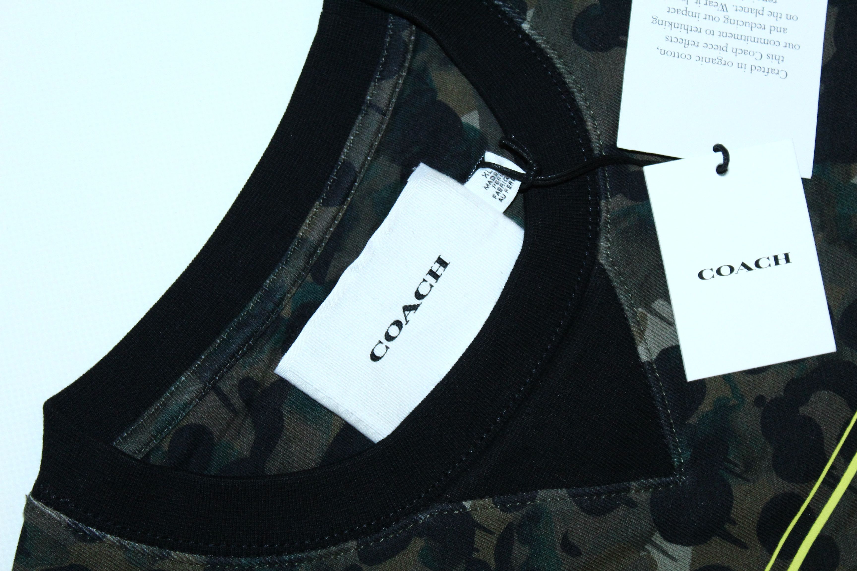 Coach 🔥 Coach Big Logo Camo Print Crewneck Sweatshirt Size US XL / EU 56 / 4 - 4 Thumbnail