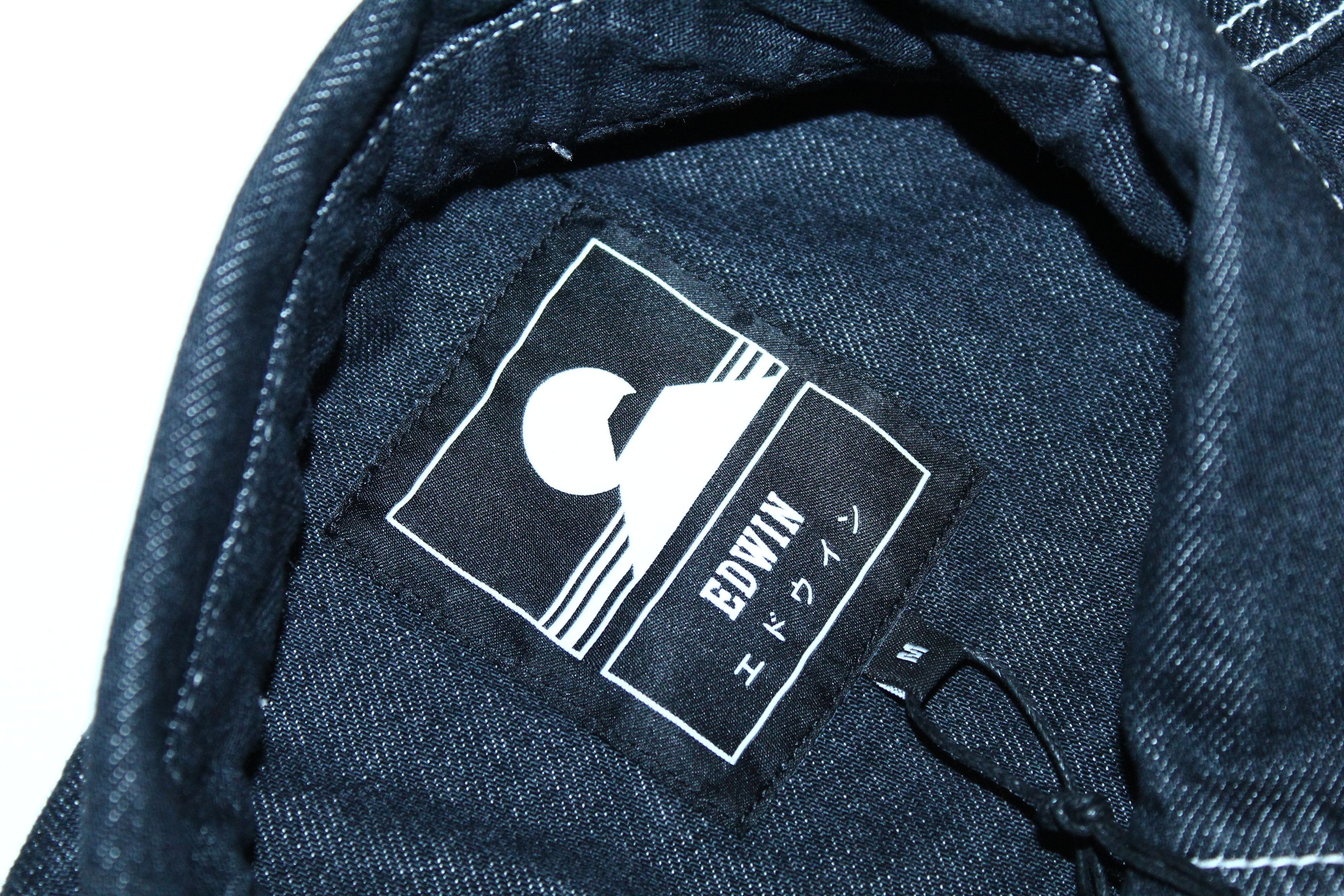 Edwin Edwin Ranell Cotton Lyocell Raw Denim Baggy Overshirt. Size US M / EU 48-50 / 2 - 5 Thumbnail