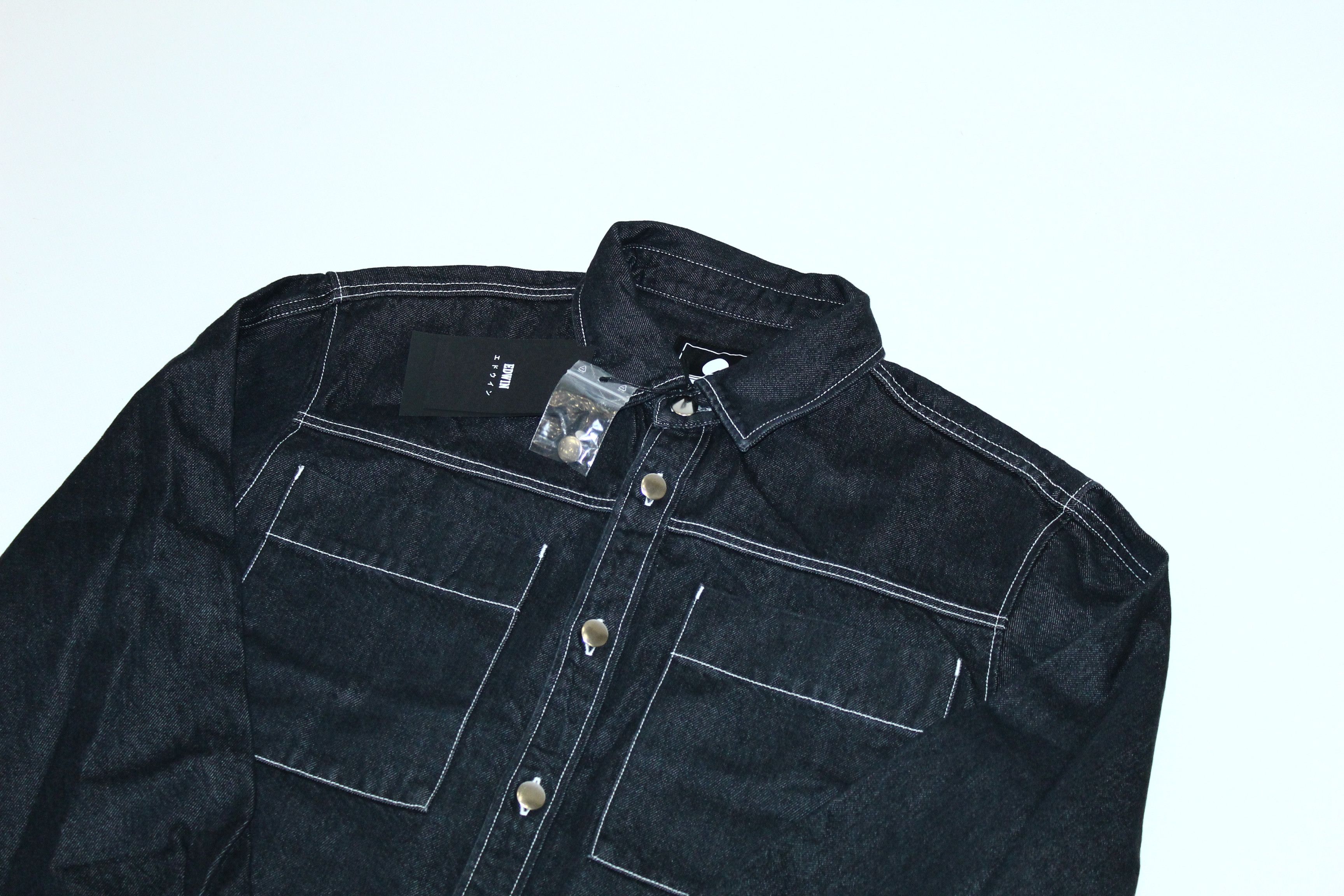 Edwin Edwin Ranell Cotton Lyocell Raw Denim Baggy Overshirt. Size US M / EU 48-50 / 2 - 3 Thumbnail