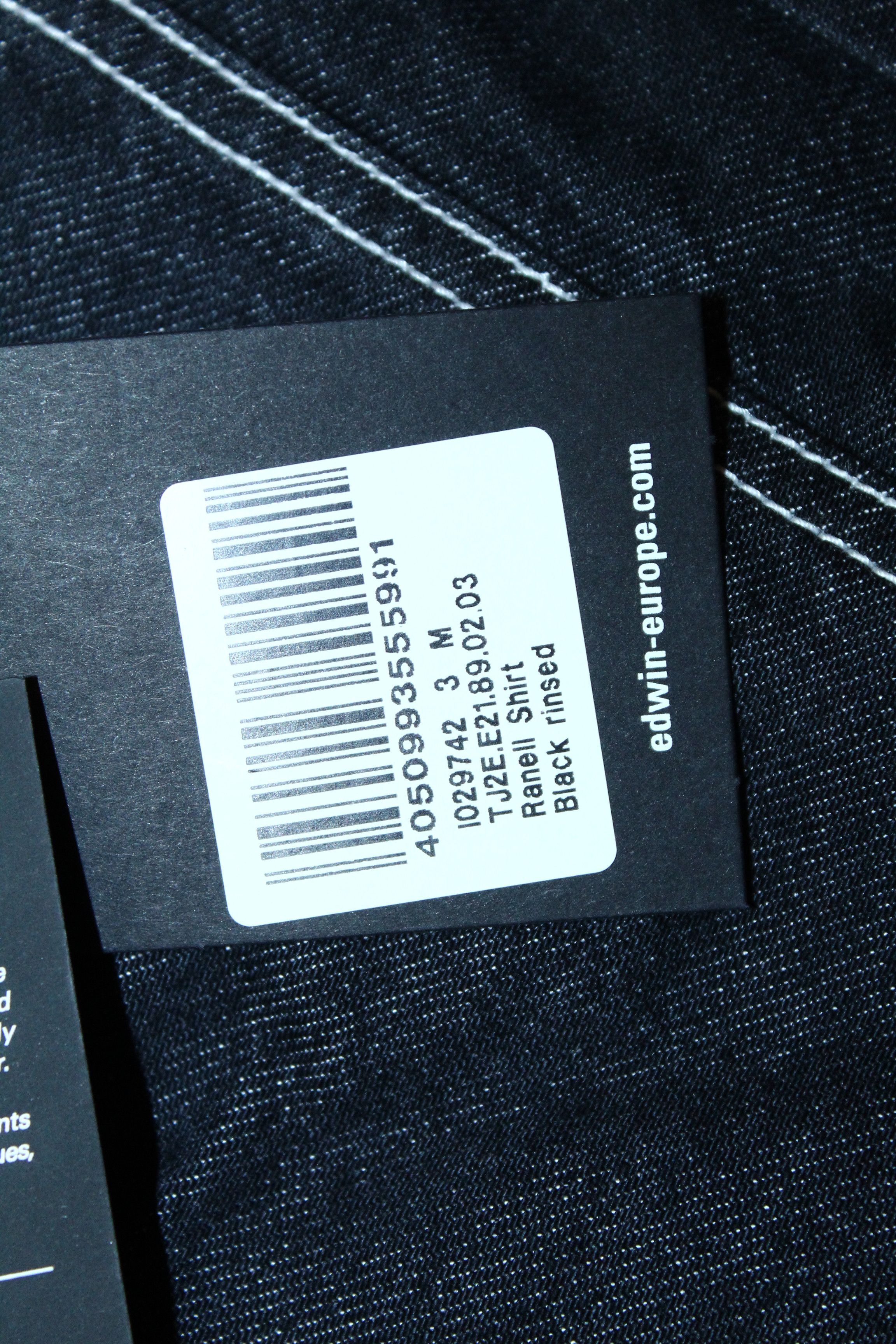 Edwin Edwin Ranell Cotton Lyocell Raw Denim Baggy Overshirt. Size US M / EU 48-50 / 2 - 4 Thumbnail