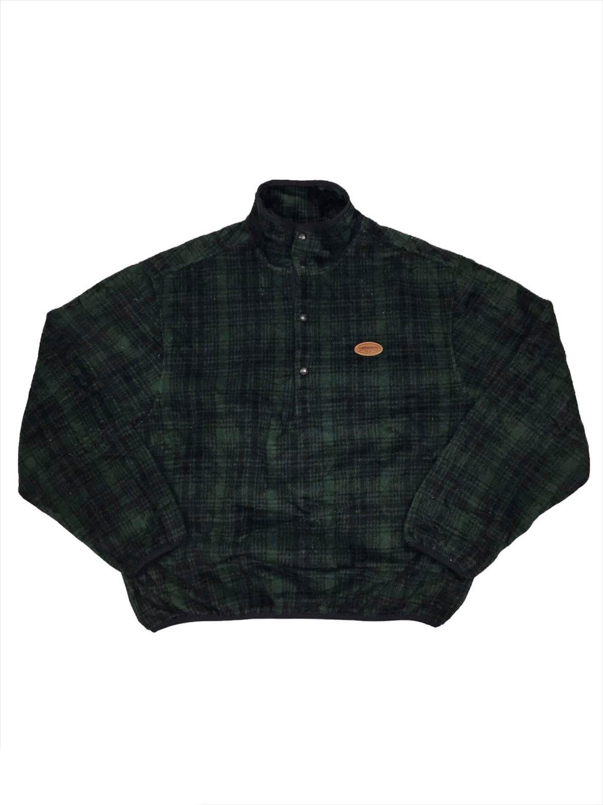 Vintage Vintage Woolrich Plaid Fleece Jacket Size US L / EU 52-54 / 3 - 1 Thumbnail
