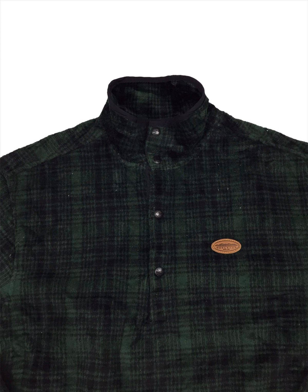 Vintage Vintage Woolrich Plaid Fleece Jacket Size US L / EU 52-54 / 3 - 2 Thumbnail