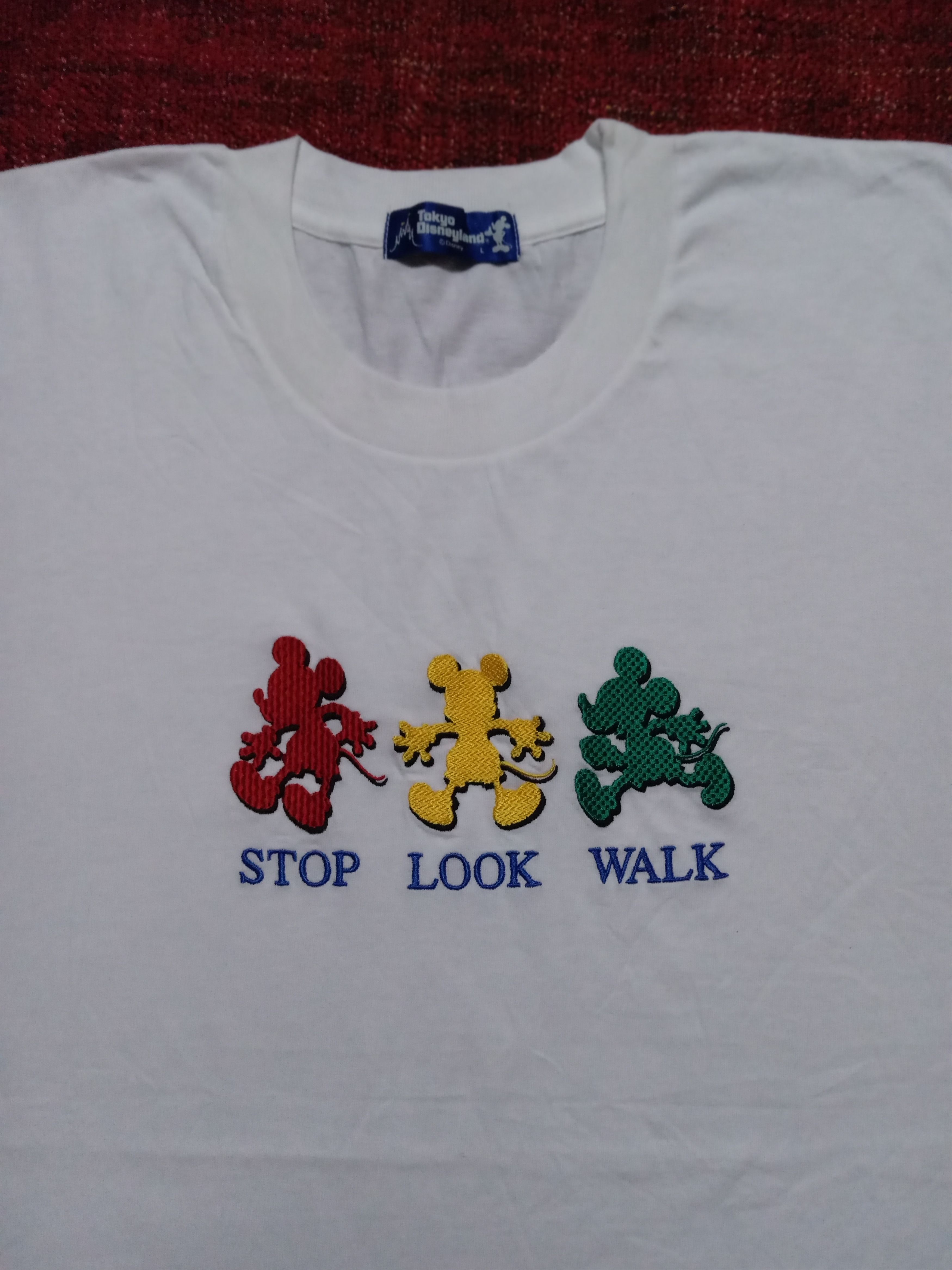 Cartoon Network × Mickey Mouse × Vintage Vintage 90s Mickey embroidery Tee Tokyo Disneyland Size US XL / EU 56 / 4 - 1 Thumbnail