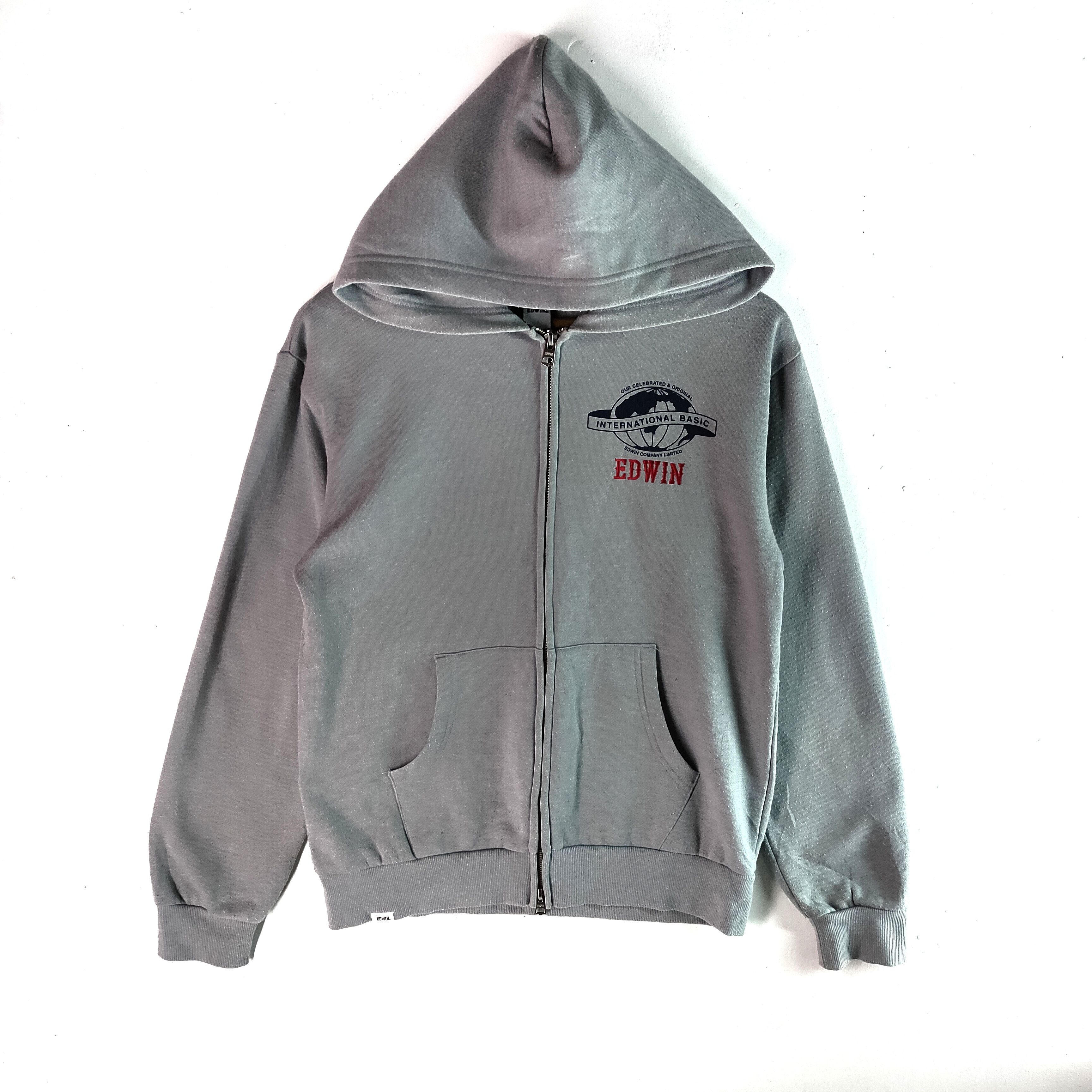 Edwin EDWIN Embroidery Spellout Full Zipper Hoodie Sweatshirt Size US M / EU 48-50 / 2 - 1 Thumbnail