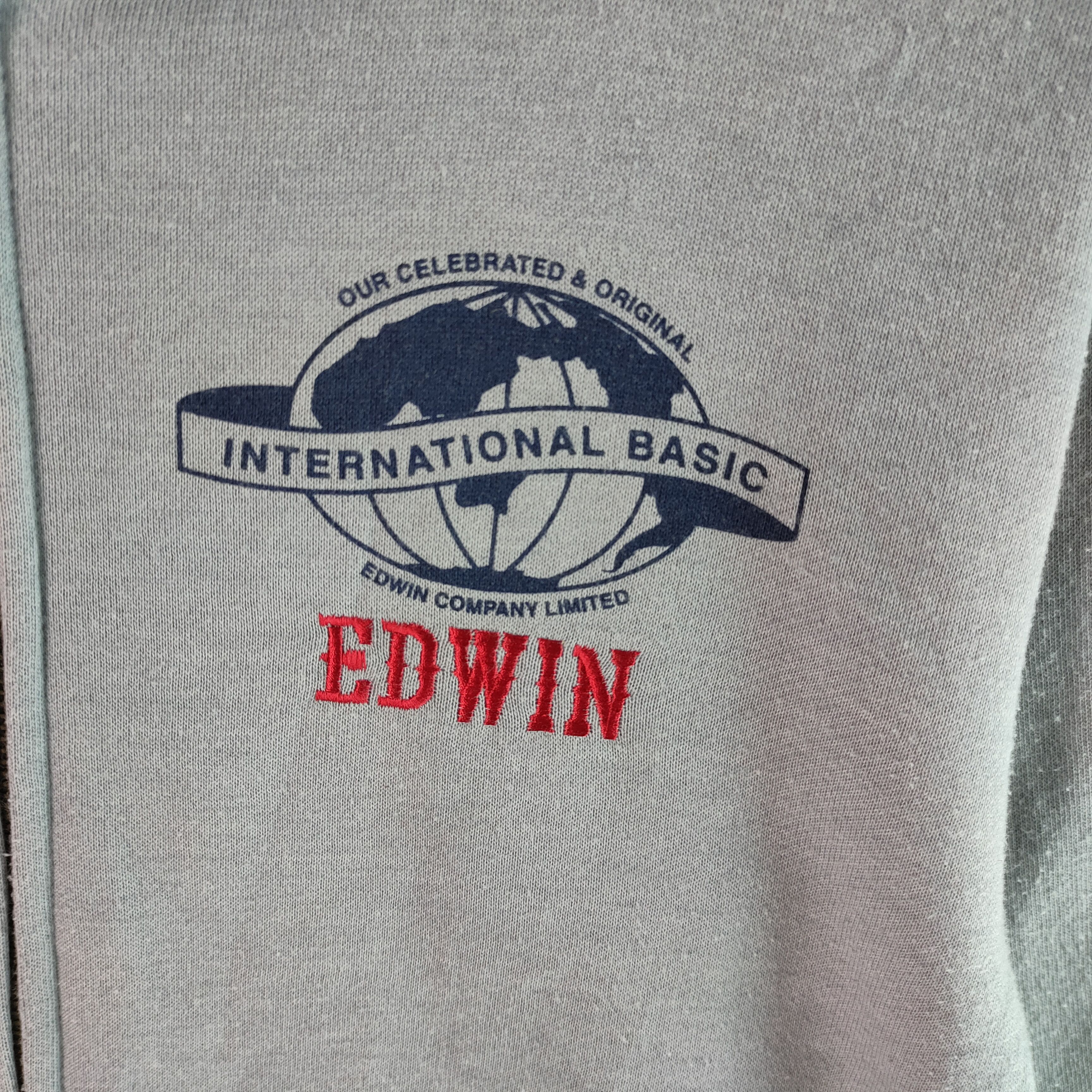 Edwin EDWIN Embroidery Spellout Full Zipper Hoodie Sweatshirt Size US M / EU 48-50 / 2 - 2 Thumbnail