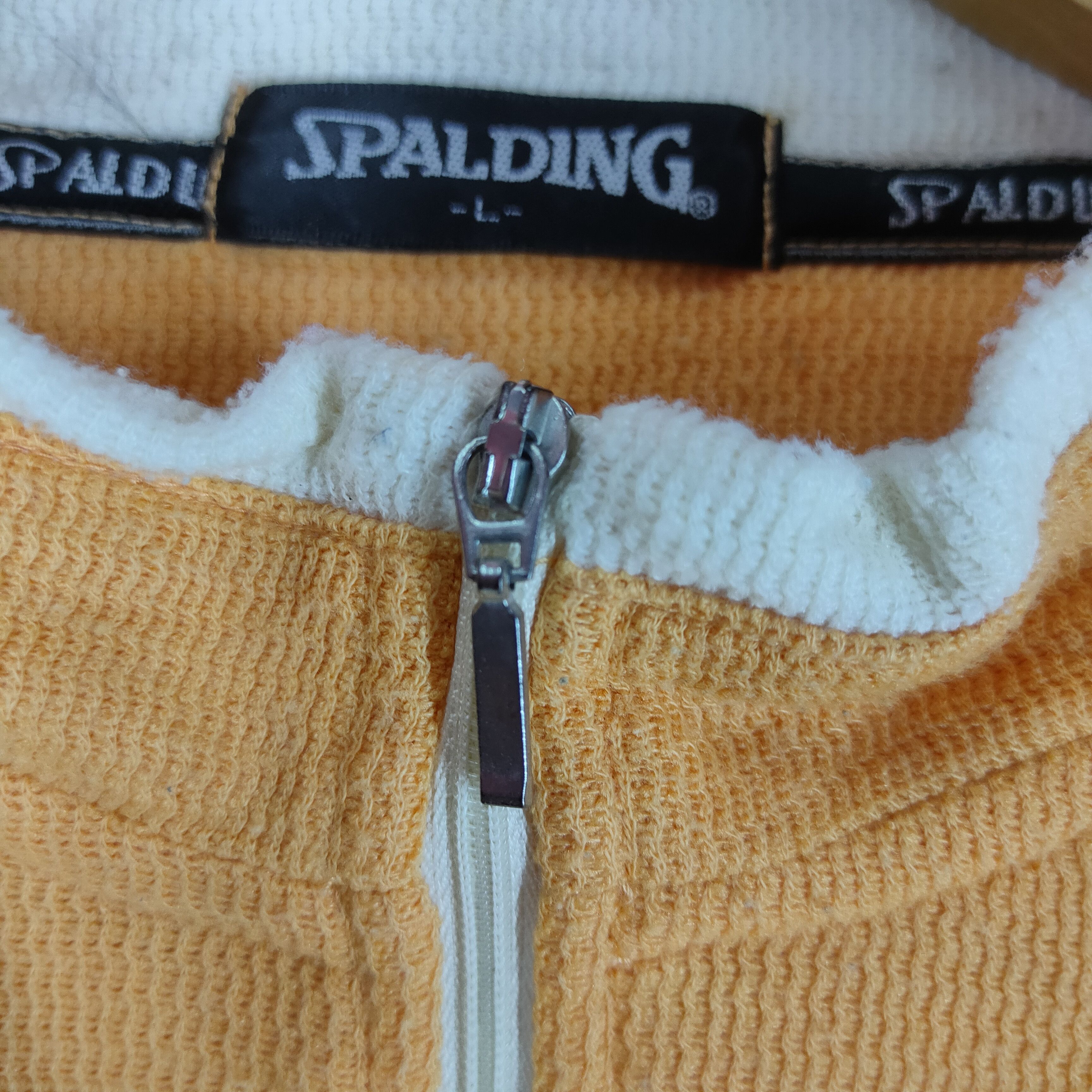 Japanese Brand × Spalding Vintage SPALDING Neck Zipper Embroidery Spellout Sweatshirt Size US L / EU 52-54 / 3 - 3 Thumbnail