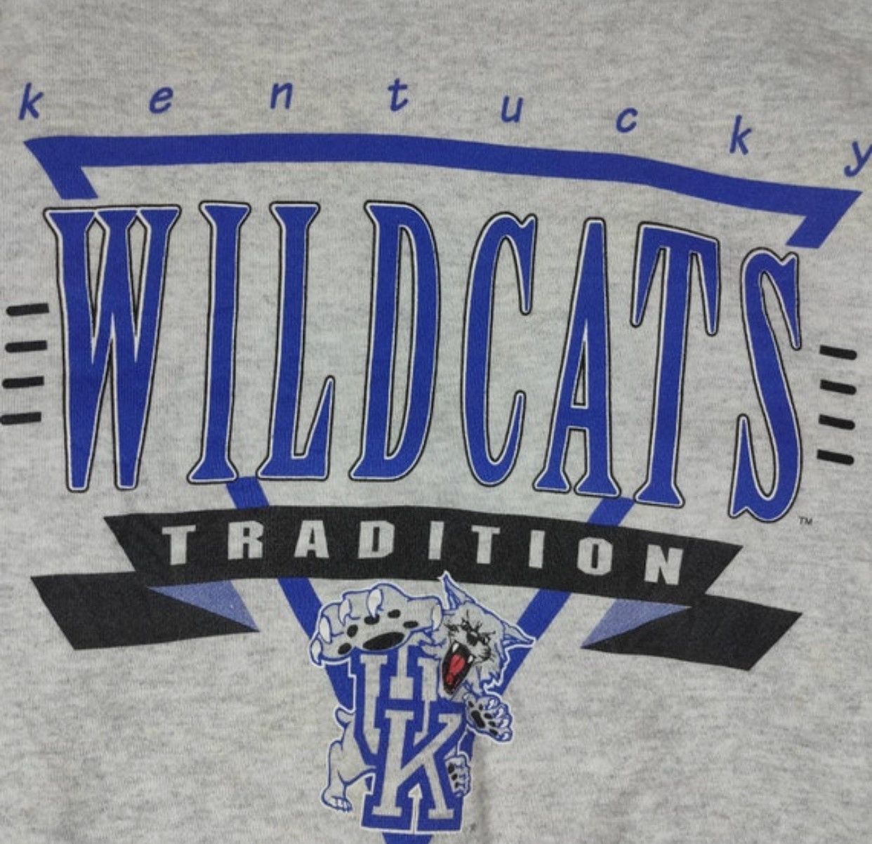 MLB Vintage 90s MLB KENTUCKY WILDCATS Big Logo Sweatshirt Hanes Size US M / EU 48-50 / 2 - 5 Thumbnail