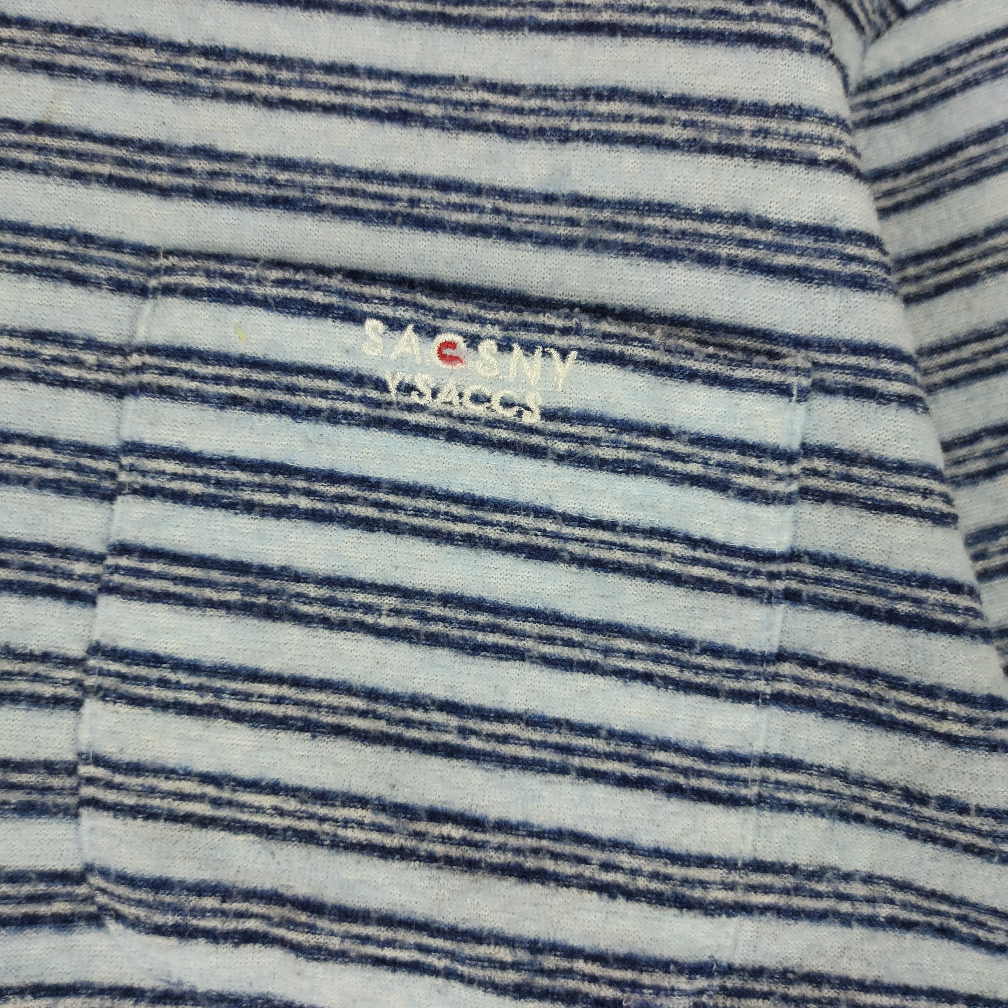 Japanese Brand Vintage YSACCS SACCSNY YOHJI YAMAMOTO Sweatshirt Stripe Size US L / EU 52-54 / 3 - 3 Thumbnail