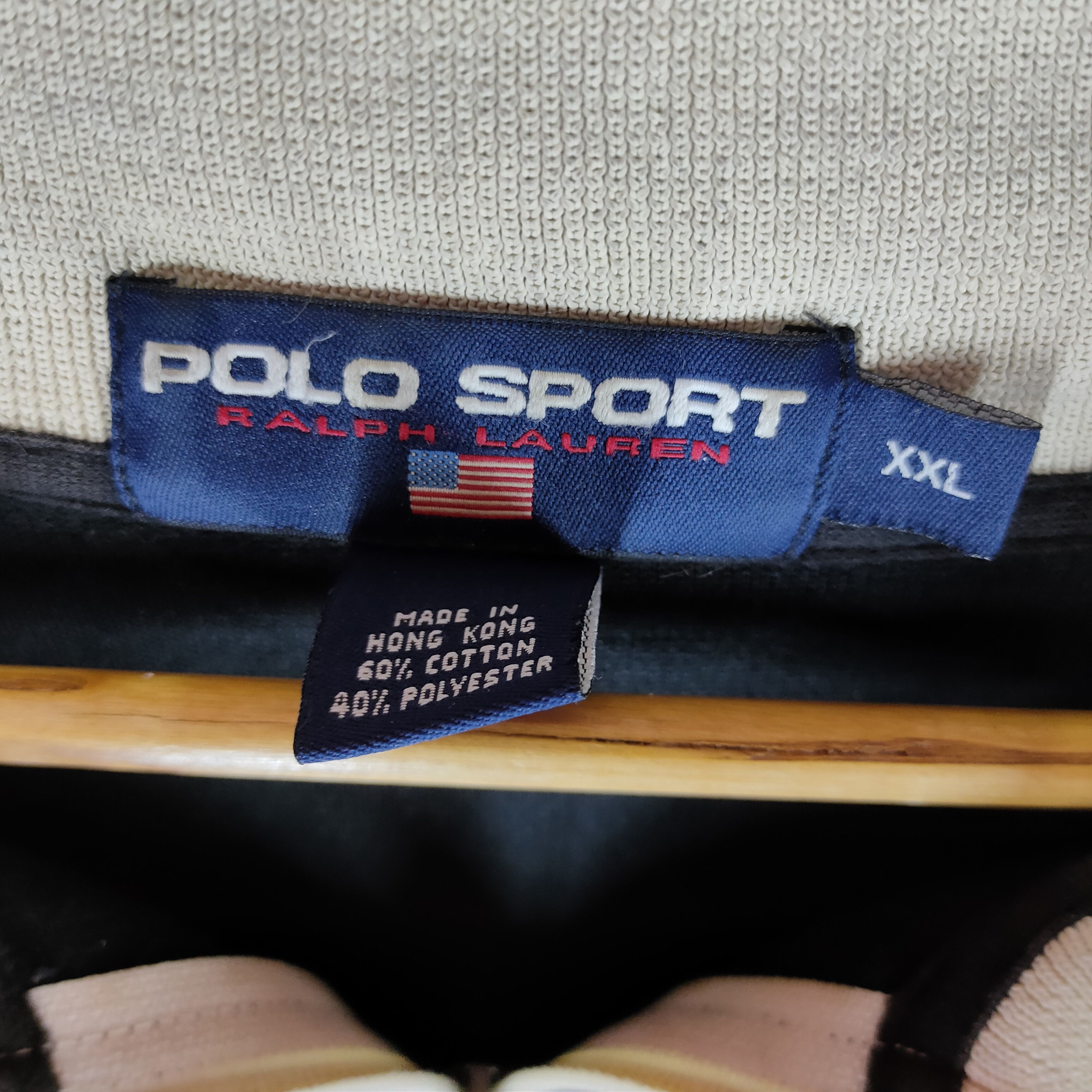 Polo Ralph Lauren VINTAGE POLO SPORT Ralph Lauren Full Zipper Jacket Size US XXL / EU 58 / 5 - 3 Thumbnail