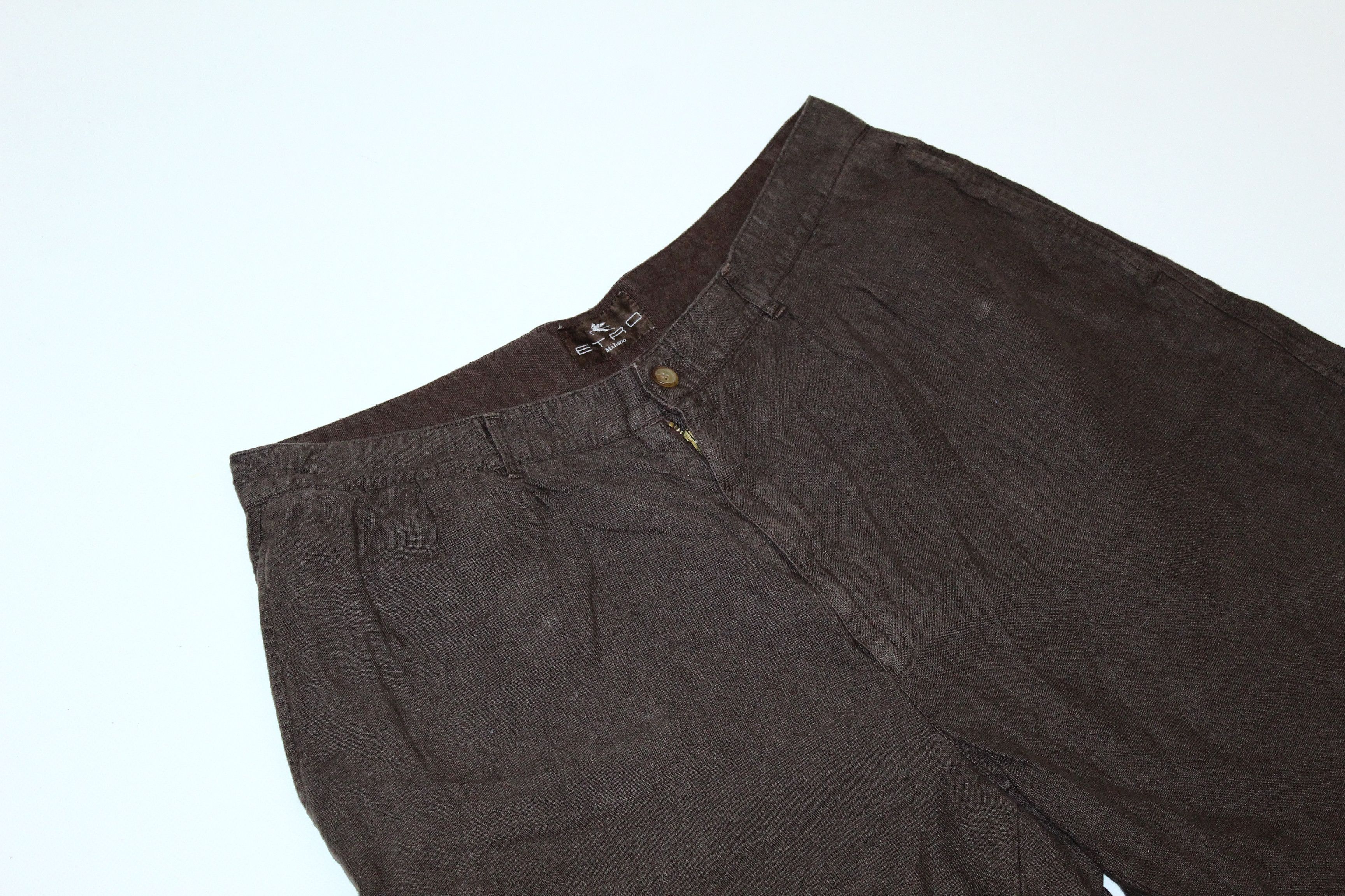 Etro Etro Milano Relax fit Washed Linen Casual Shorts Size US 36 / EU 52 - 2 Thumbnail