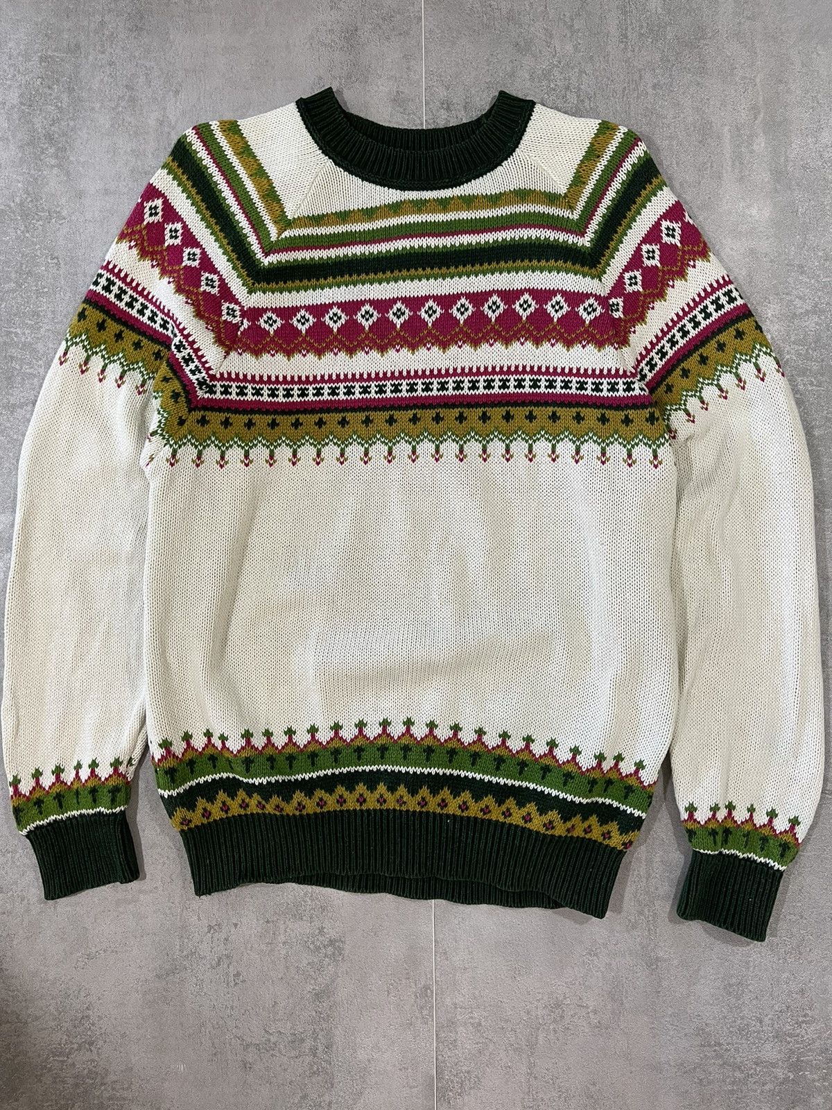 Vintage United Colors Of Benetton Cotton Knit Sweater Made In Italy Grailed 9837