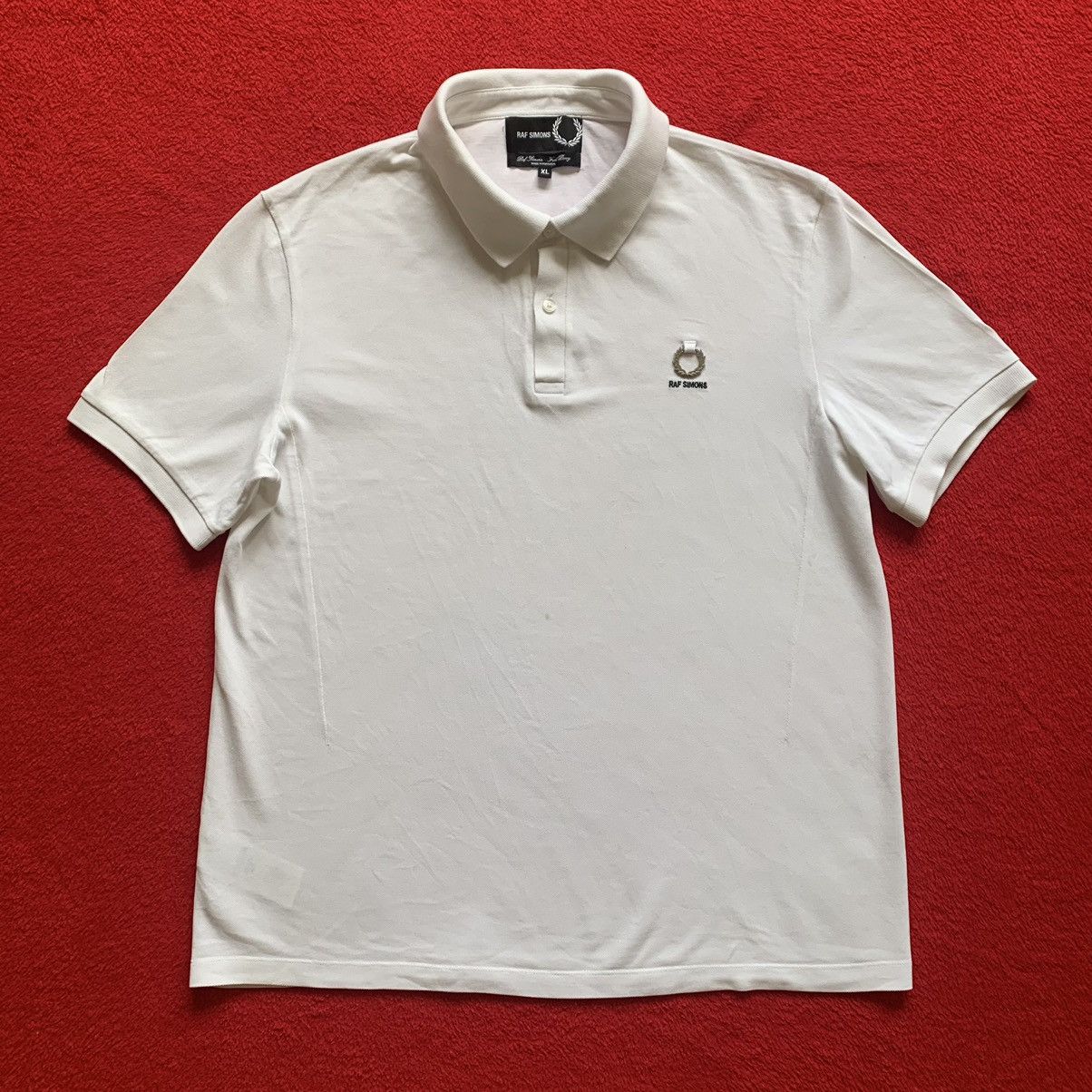 Raf Simons x Fred Perry White polo Shirt