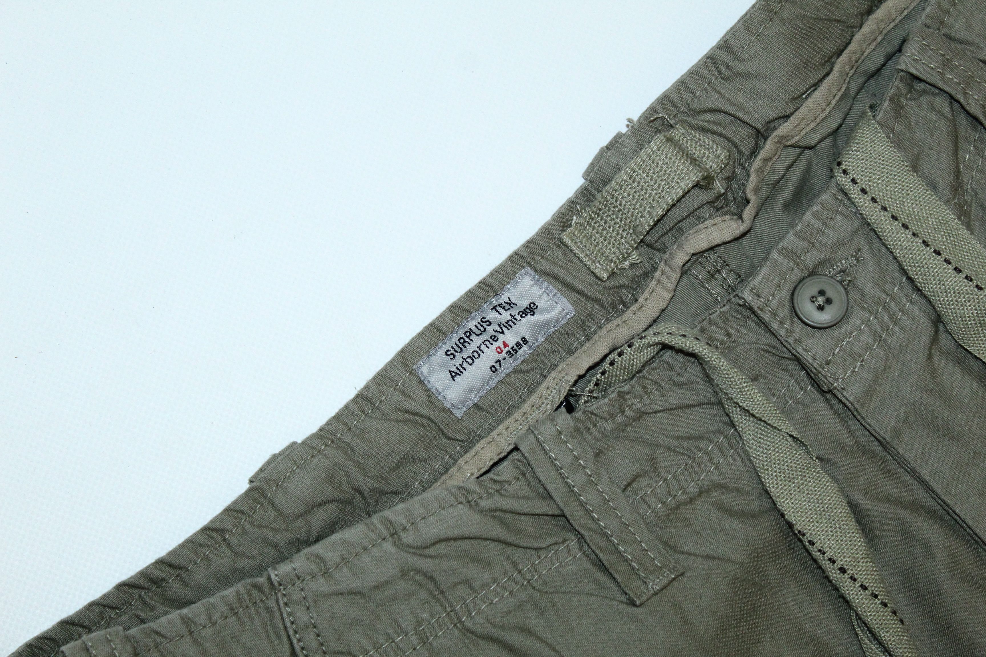 Surplus Research 🔥 VTG Surplus Tex Airbone Parachute Cargo Shorts Size US 44 / EU 60 - 6 Thumbnail
