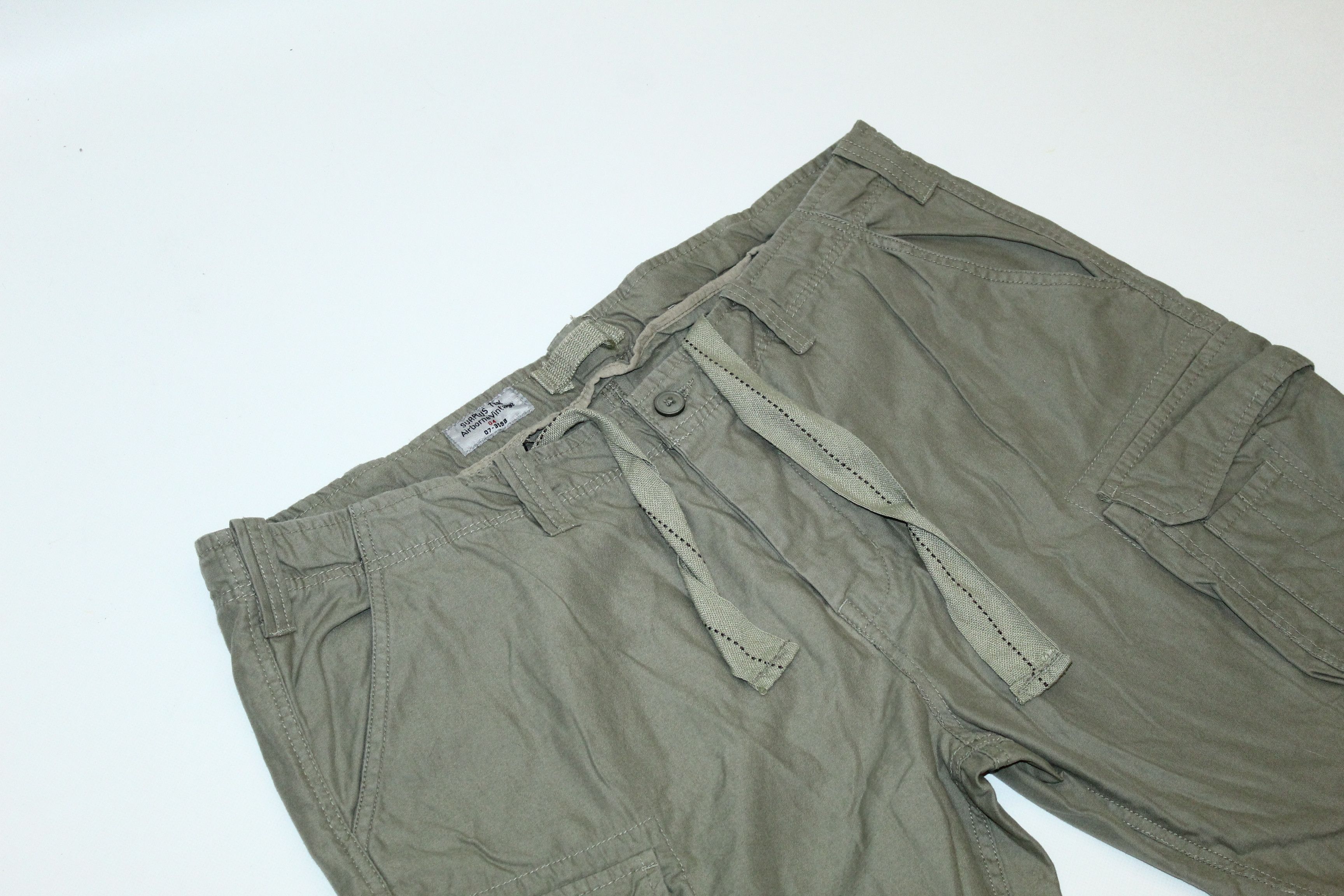 Surplus Research 🔥 VTG Surplus Tex Airbone Parachute Cargo Shorts Size US 44 / EU 60 - 3 Thumbnail