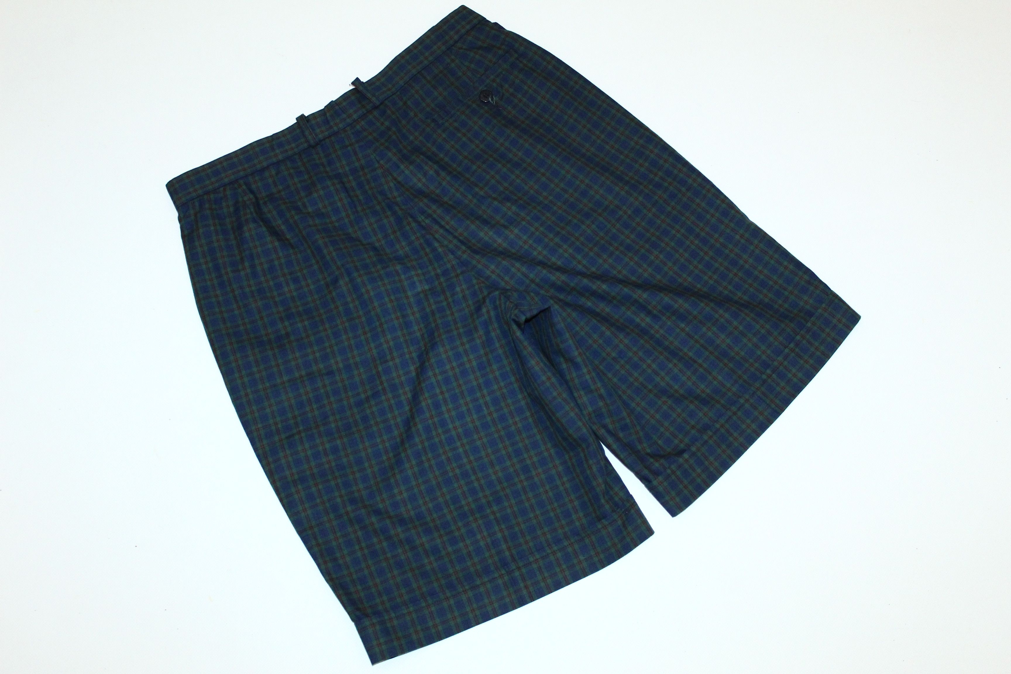 Lacoste VTG🔥80s Chemise Lacoste Checkered Bermuda Shorts Size US 31 - 7 Thumbnail