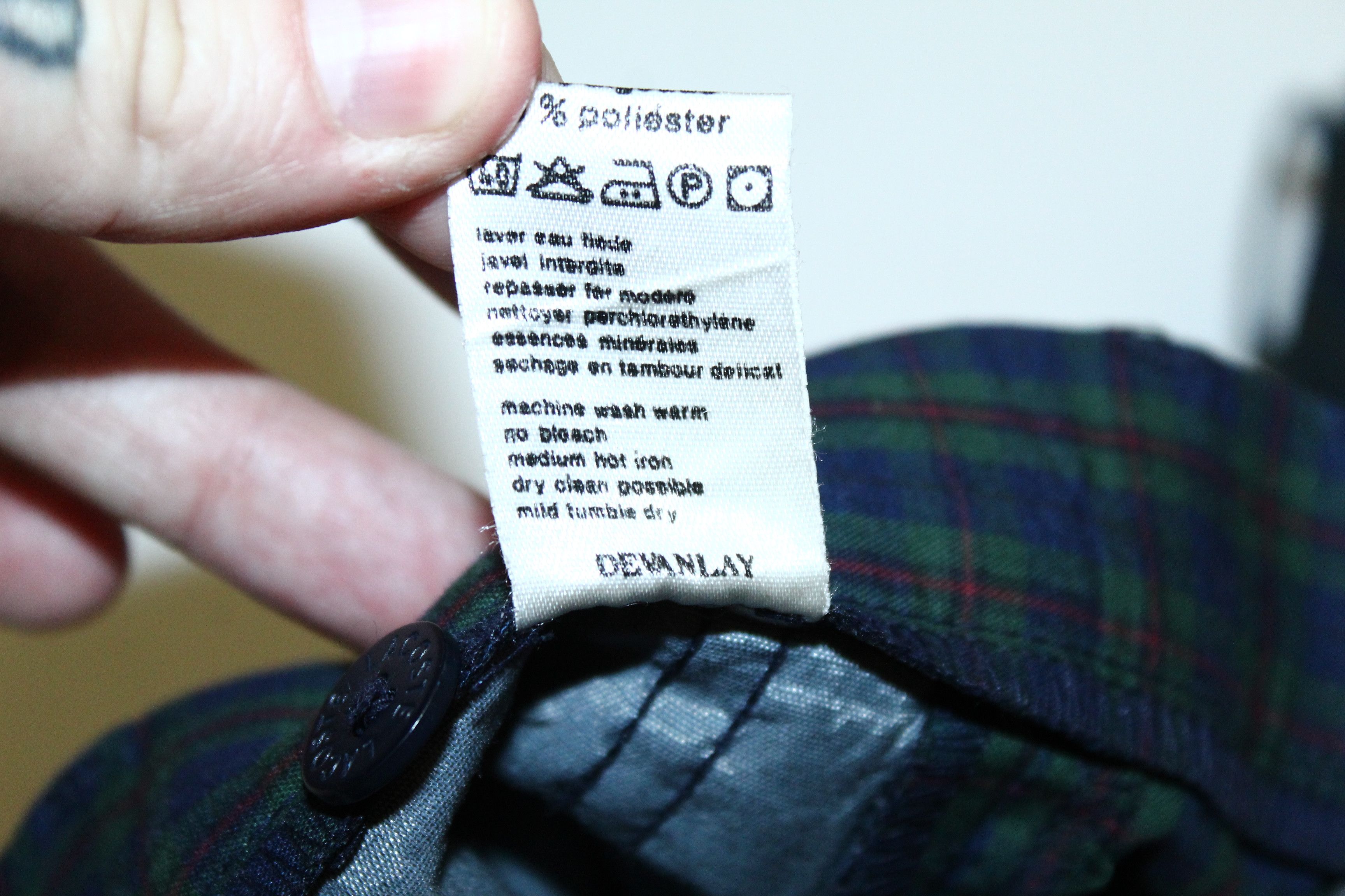 Lacoste VTG🔥80s Chemise Lacoste Checkered Bermuda Shorts Size US 31 - 6 Thumbnail