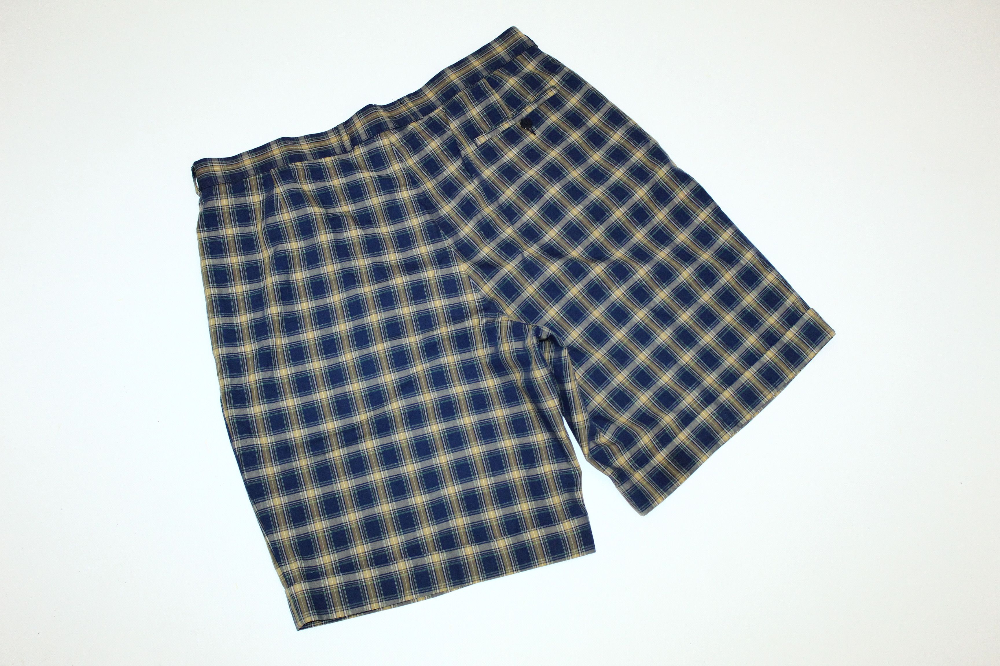 Lacoste 🔥80's Chemise Lacoste Checkered Casual Bermuda Shorts Size US 36 / EU 52 - 7 Thumbnail